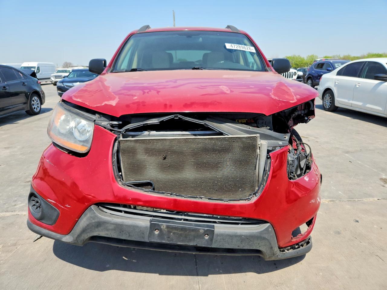 2011 Hyundai Santafe Red vin: 5XYZGDAB5BG023684