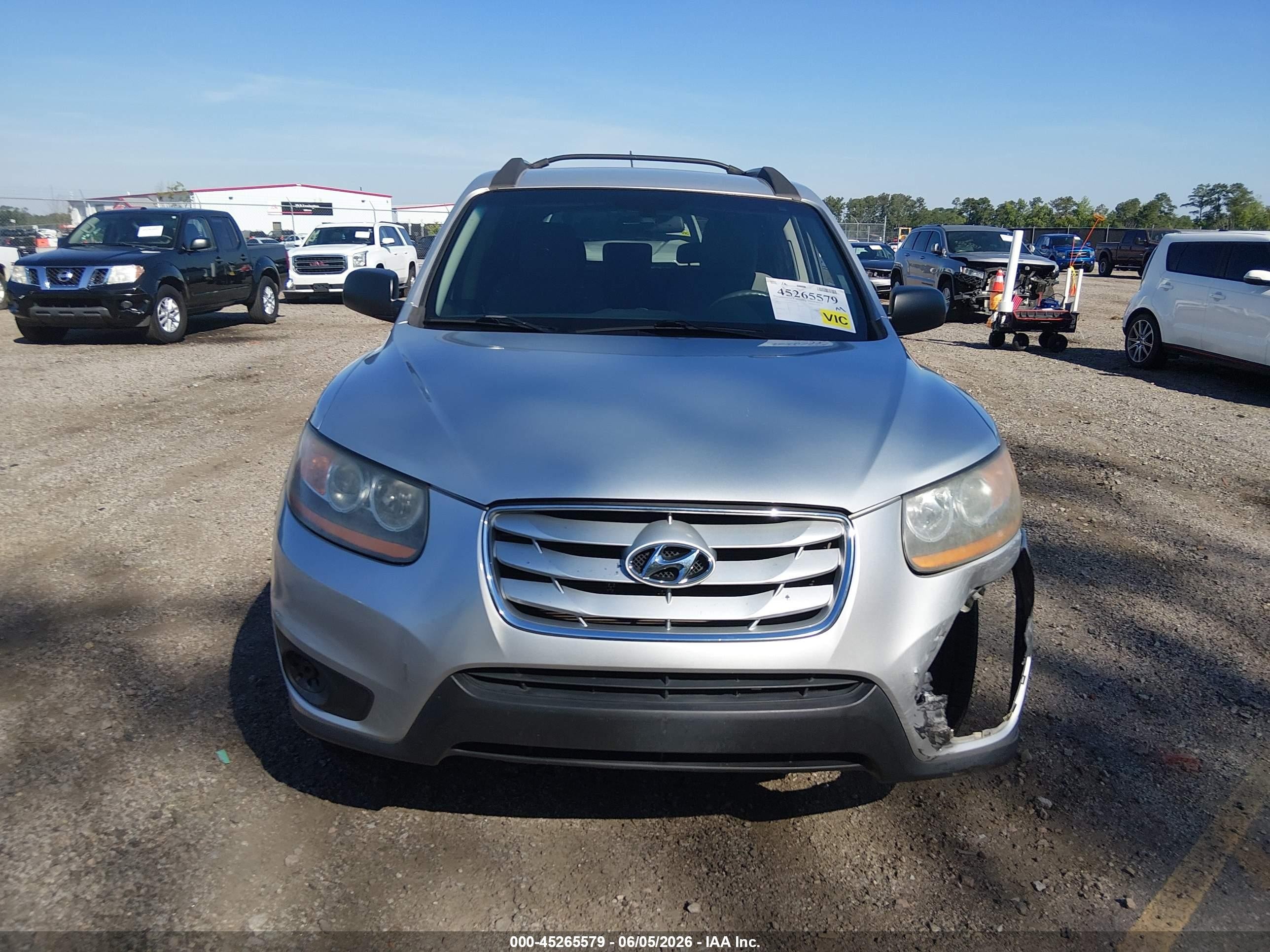 2011 Hyundai Santa Fe Gls Серебряный vin: 5XYZGDAB5BG035740