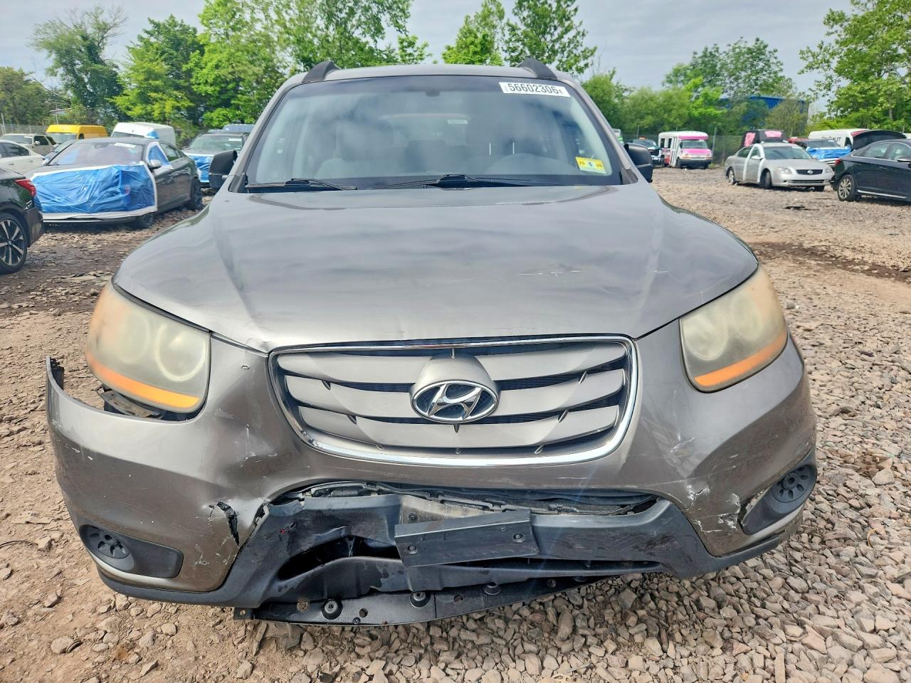 2011 Hyundai Santa Fe Gls Gray vin: 5XYZGDAB5BG074005