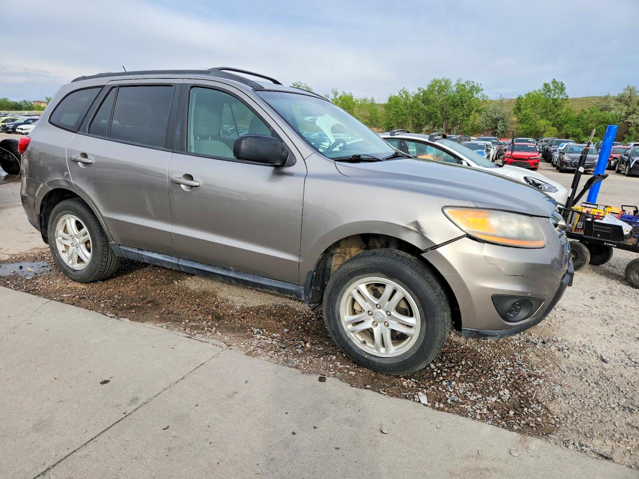 2011 Hyundai Santa Fe Gls Silver vin: 5XYZGDAB5BG079897