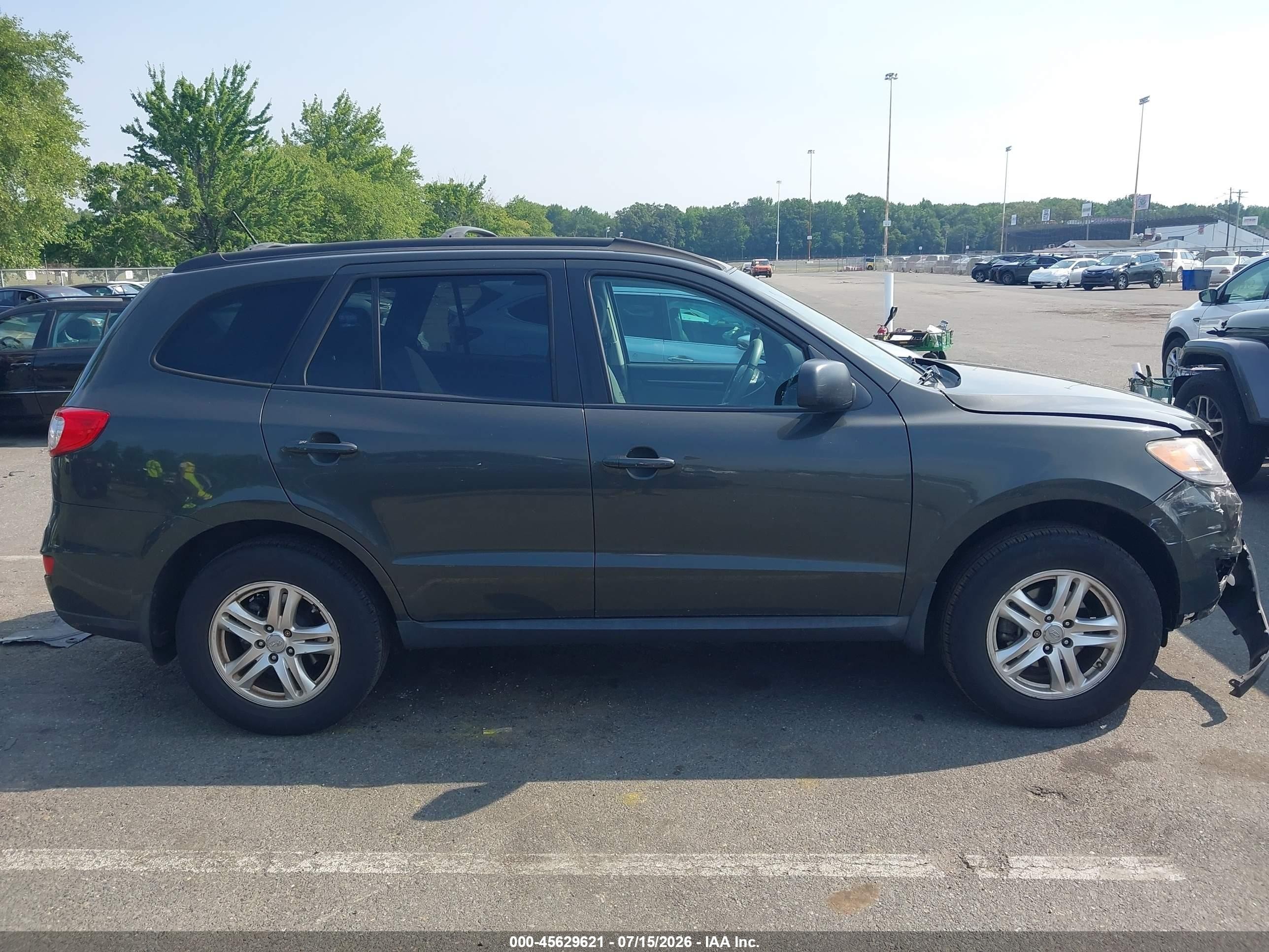 2012 Hyundai Santa Fe Gls Black vin: 5XYZGDAB5CG117372
