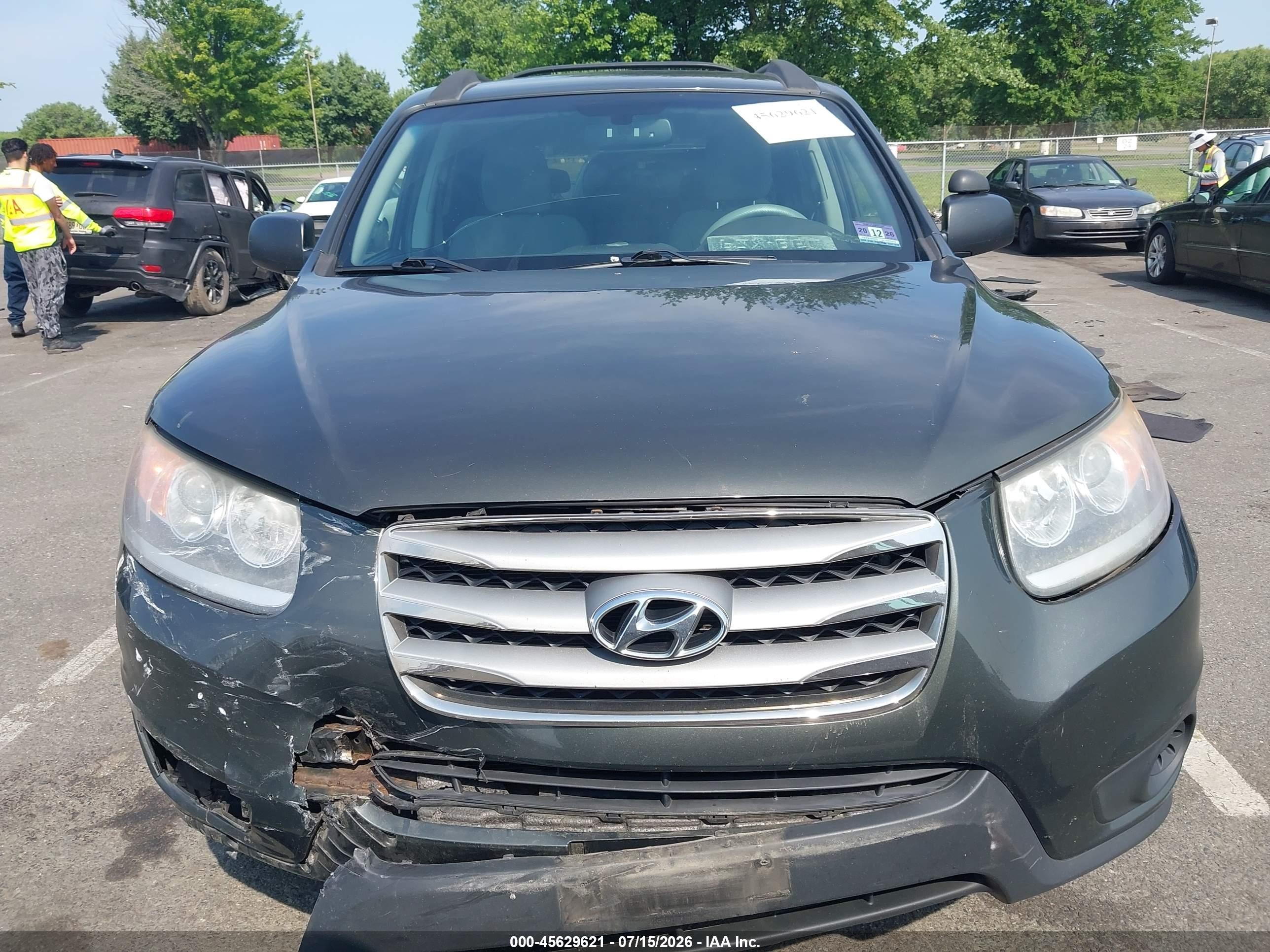 2012 Hyundai Santa Fe Gls Black vin: 5XYZGDAB5CG117372