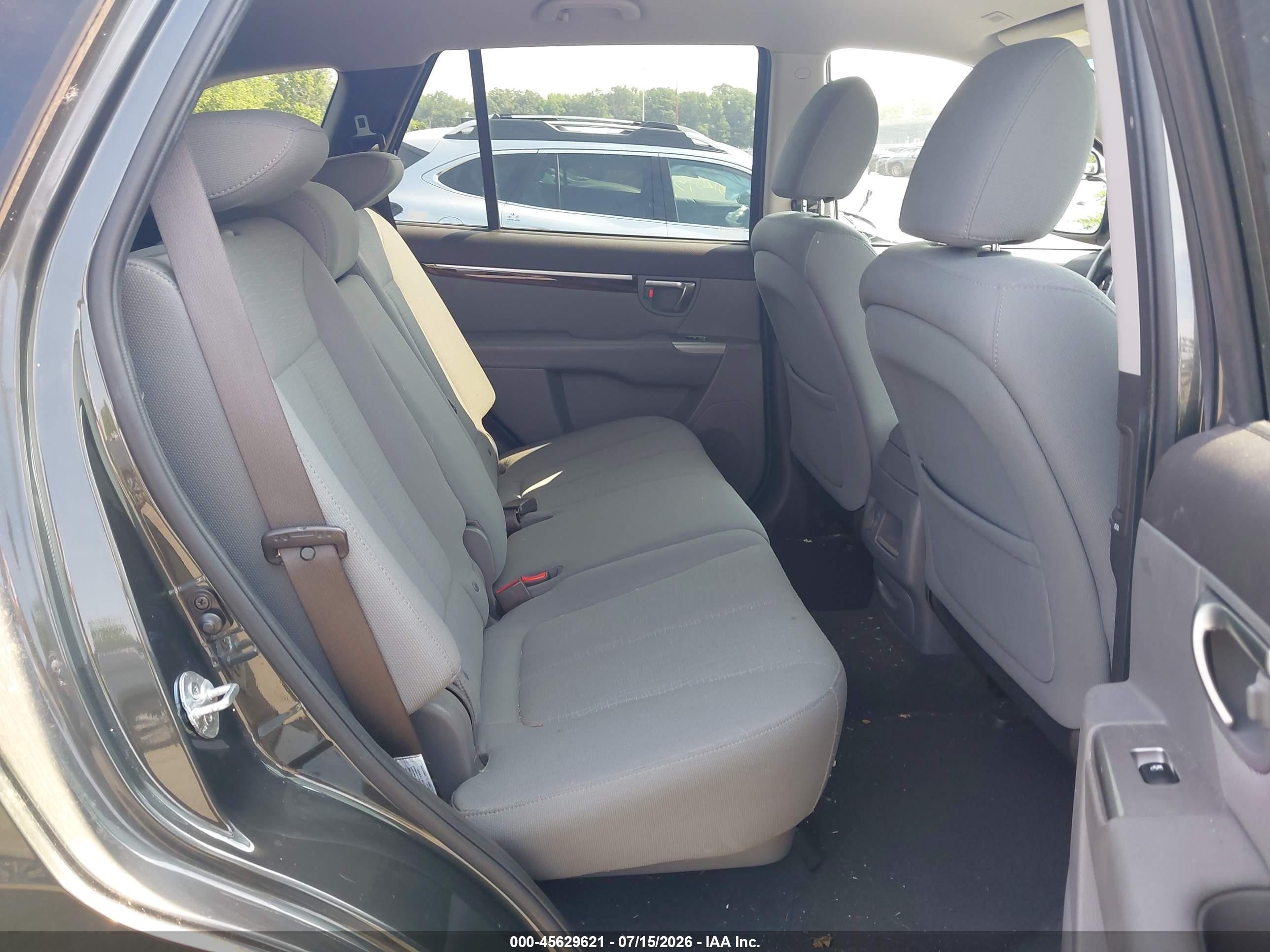 2012 Hyundai Santa Fe Gls Black vin: 5XYZGDAB5CG117372