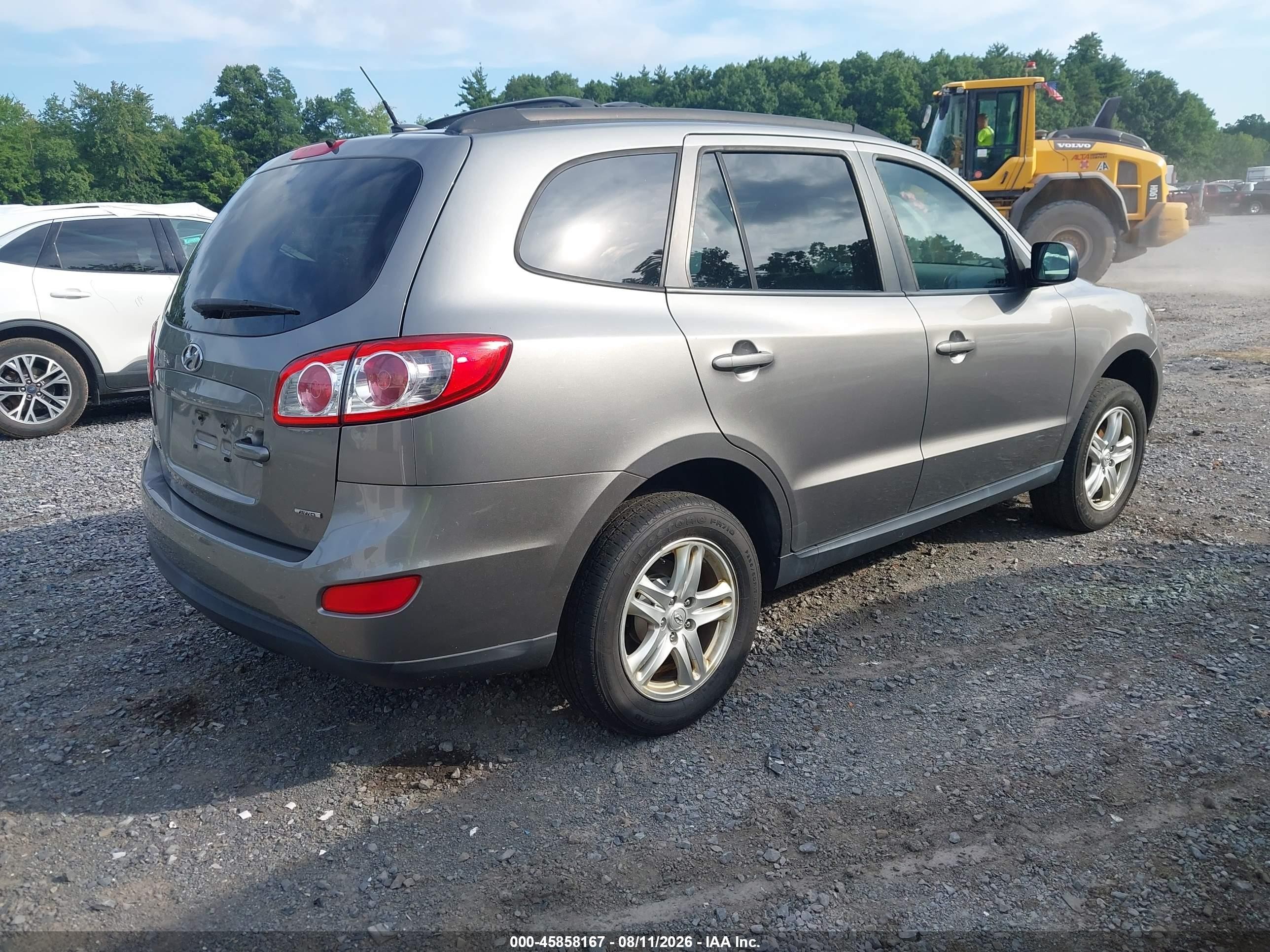 2012 Hyundai Santa Fe Gls Серый vin: 5XYZGDAB5CG123091