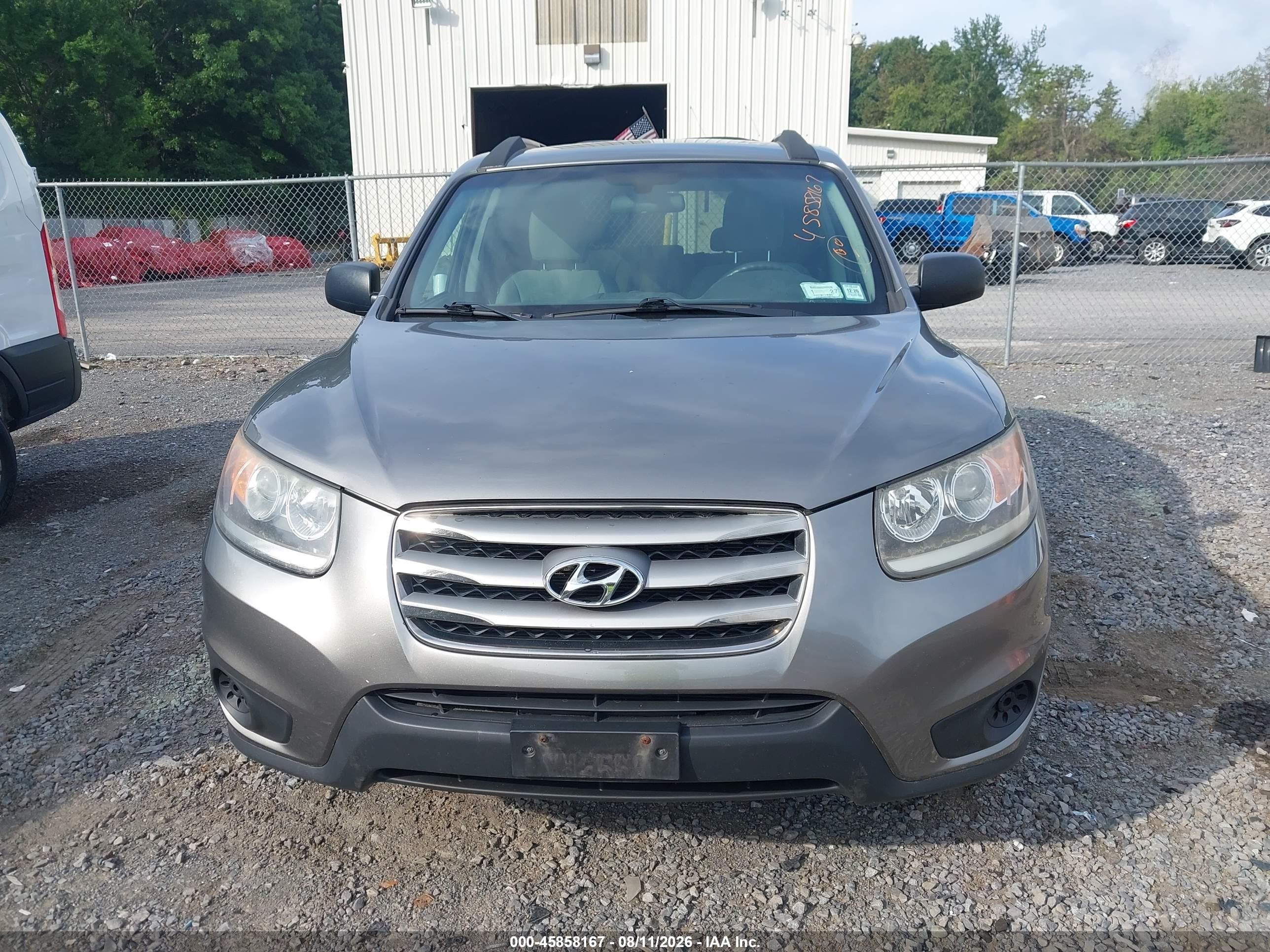 2012 Hyundai Santa Fe Gls Серый vin: 5XYZGDAB5CG123091