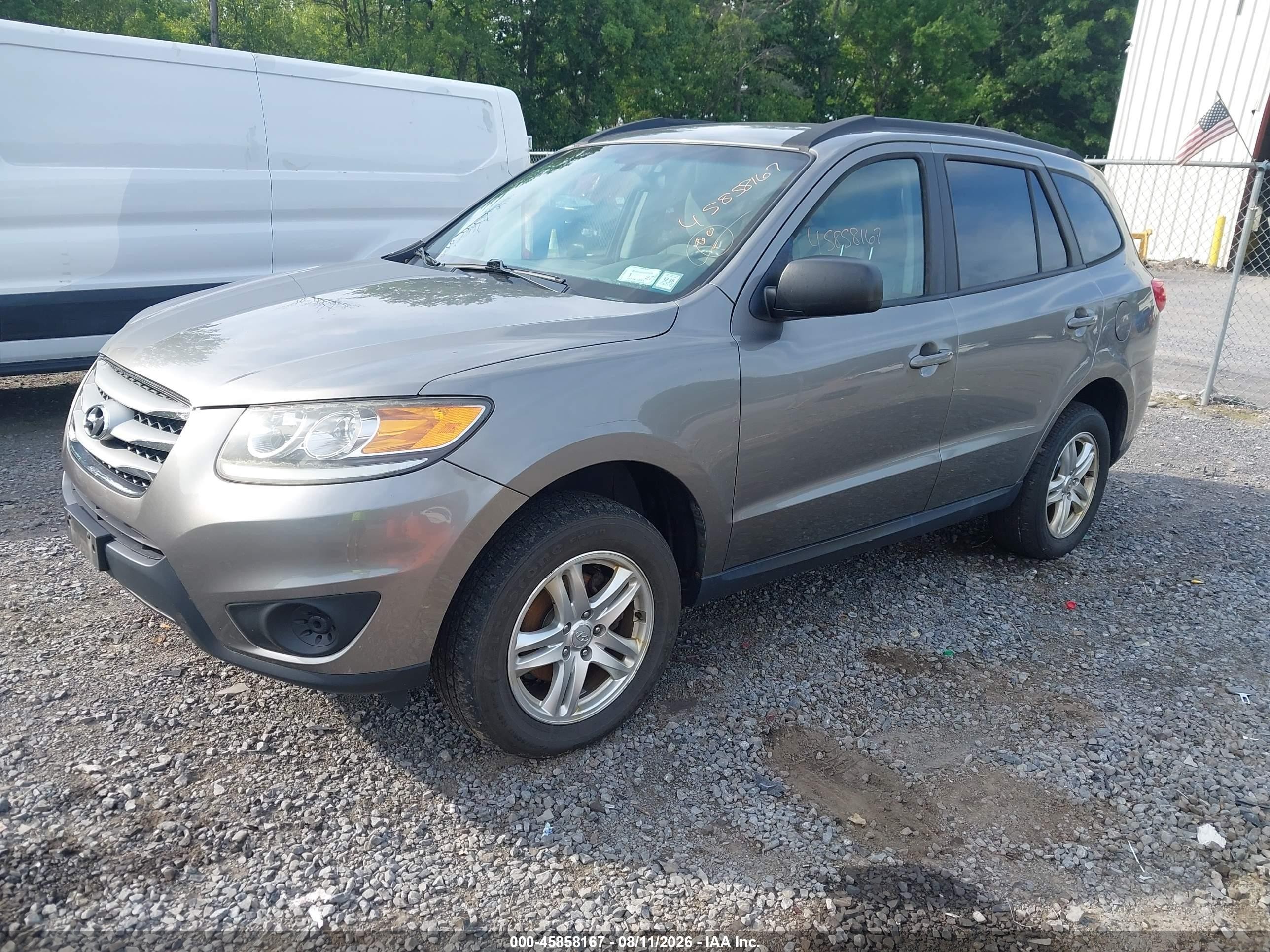 2012 Hyundai Santa Fe Gls Серый vin: 5XYZGDAB5CG123091