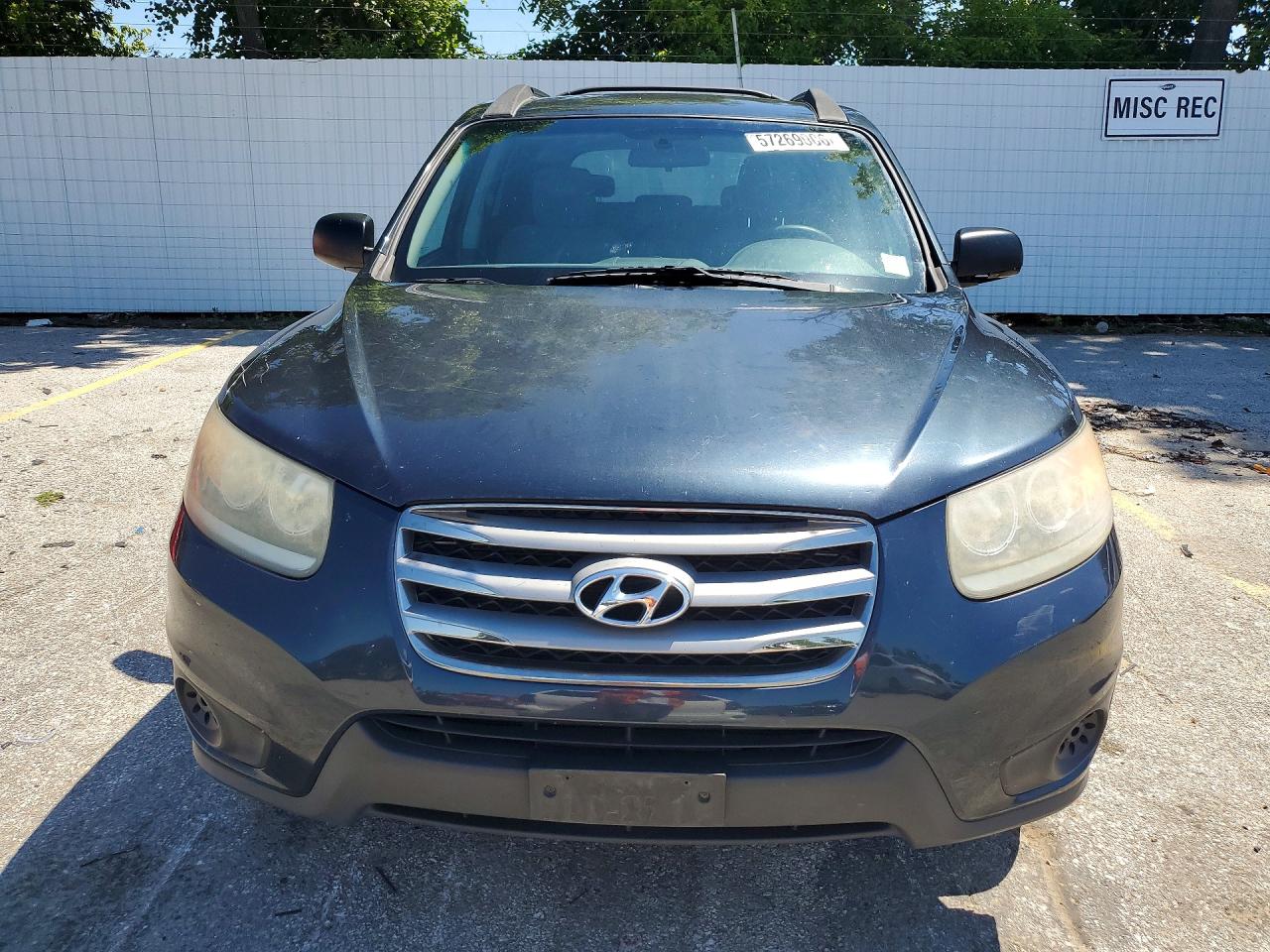 2012 Hyundai Santa Fe Gls Blue vin: 5XYZGDAB5CG144653