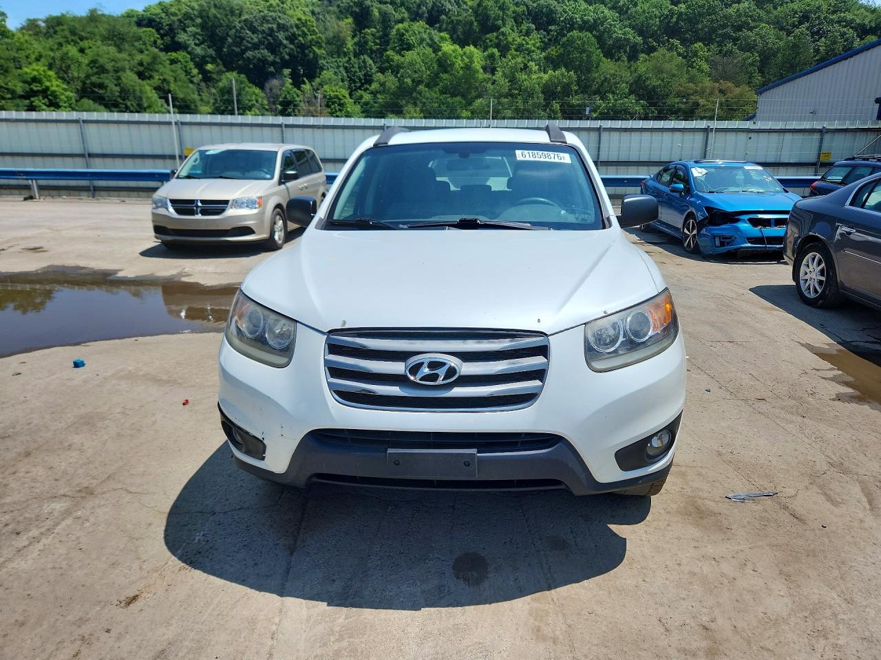 2012 Hyundai Santa Fe Gls White vin: 5XYZGDAB6CG103240
