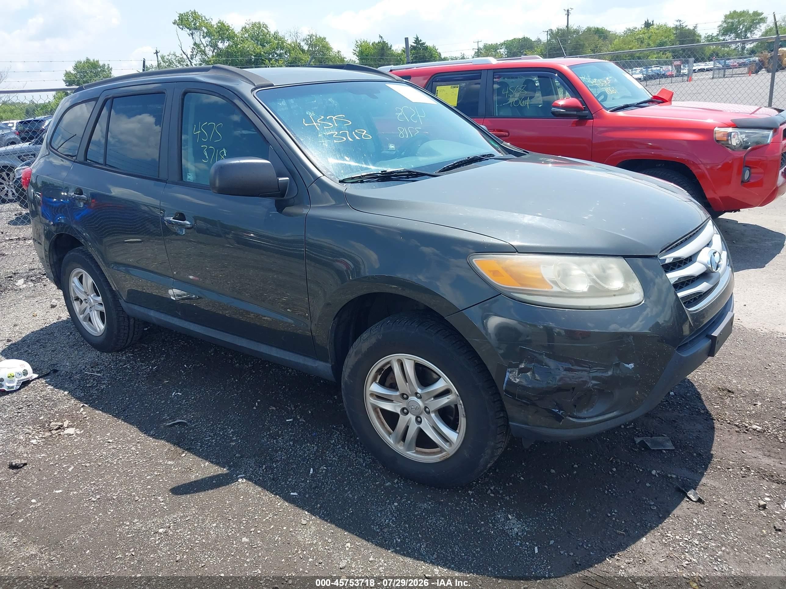2012 Hyundai Santa Fe Gls Серый vin: 5XYZGDAB6CG126419