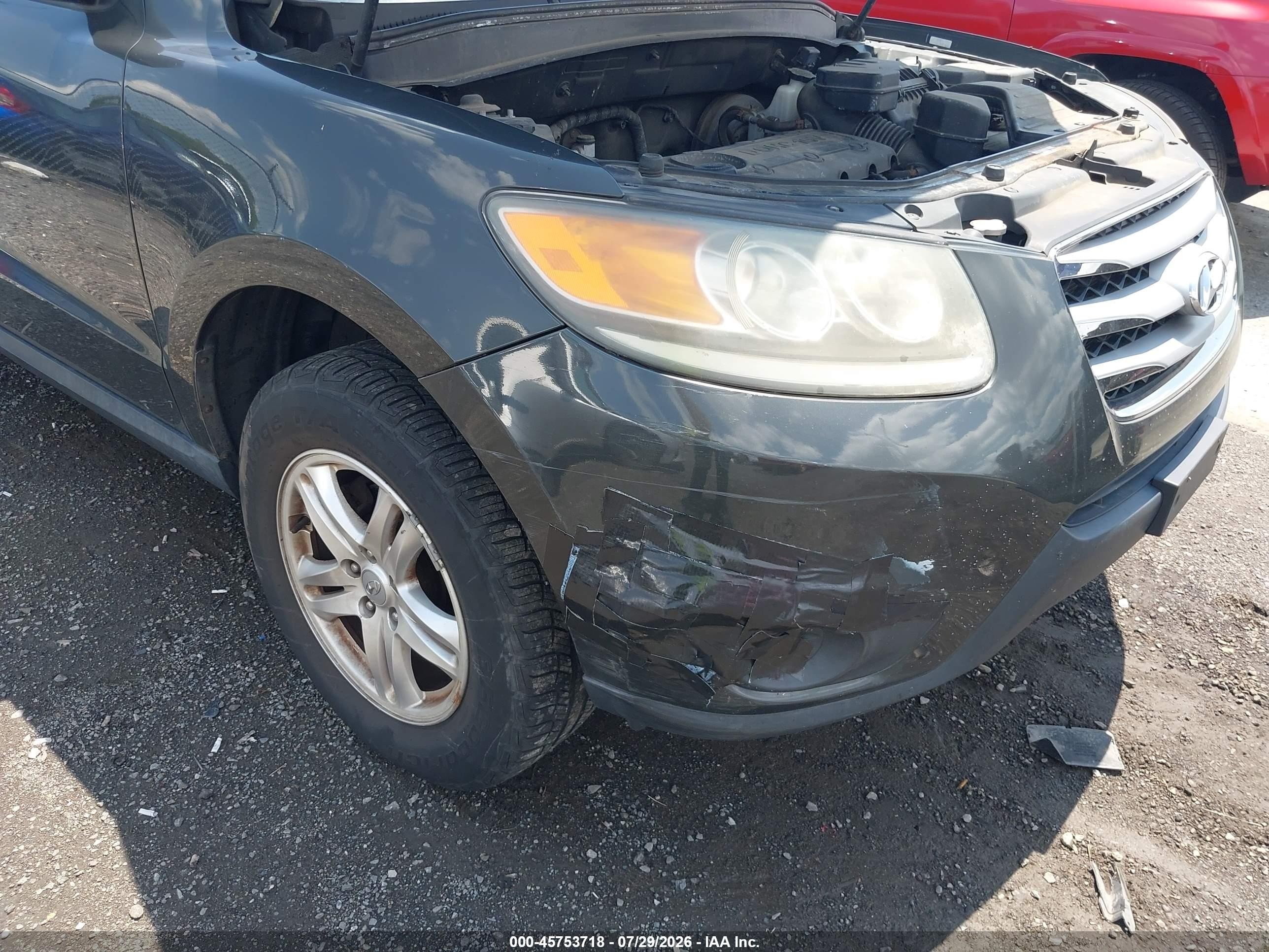 2012 Hyundai Santa Fe Gls Серый vin: 5XYZGDAB6CG126419