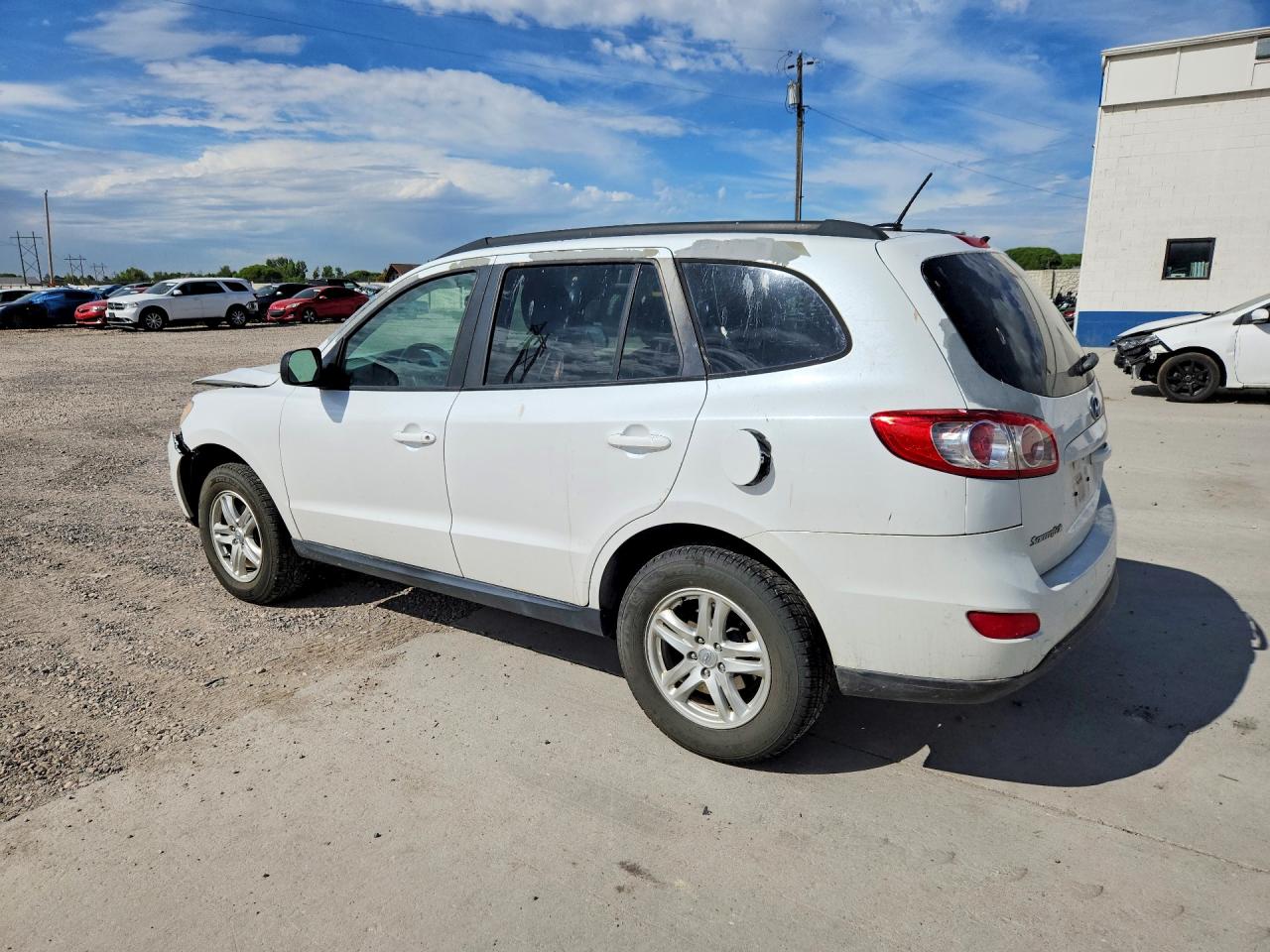 2012 Hyundai Santa Fe Gls White vin: 5XYZGDAB6CG164670