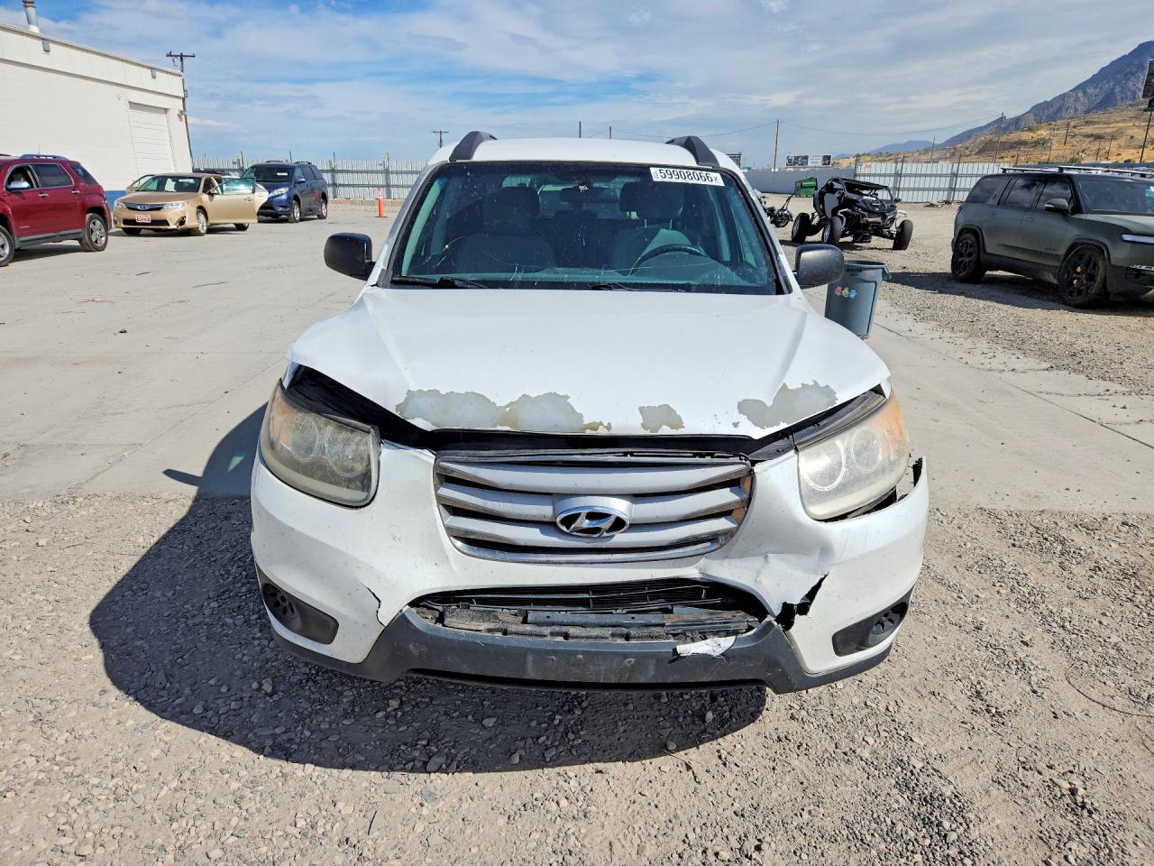 2012 Hyundai Santa Fe Gls White vin: 5XYZGDAB6CG164670