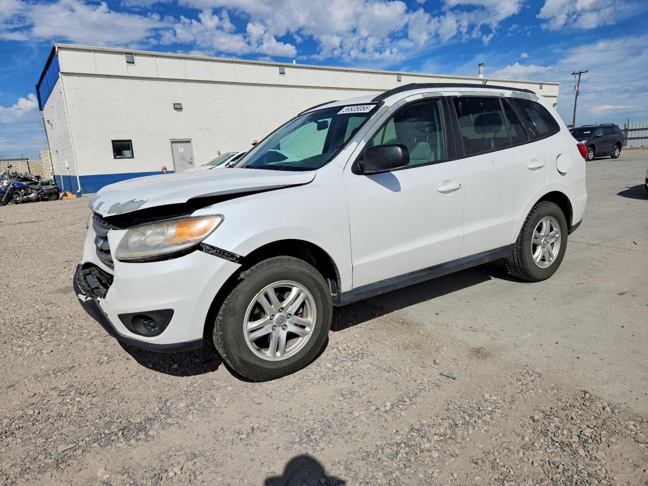2012 Hyundai Santa Fe Gls White vin: 5XYZGDAB6CG164670