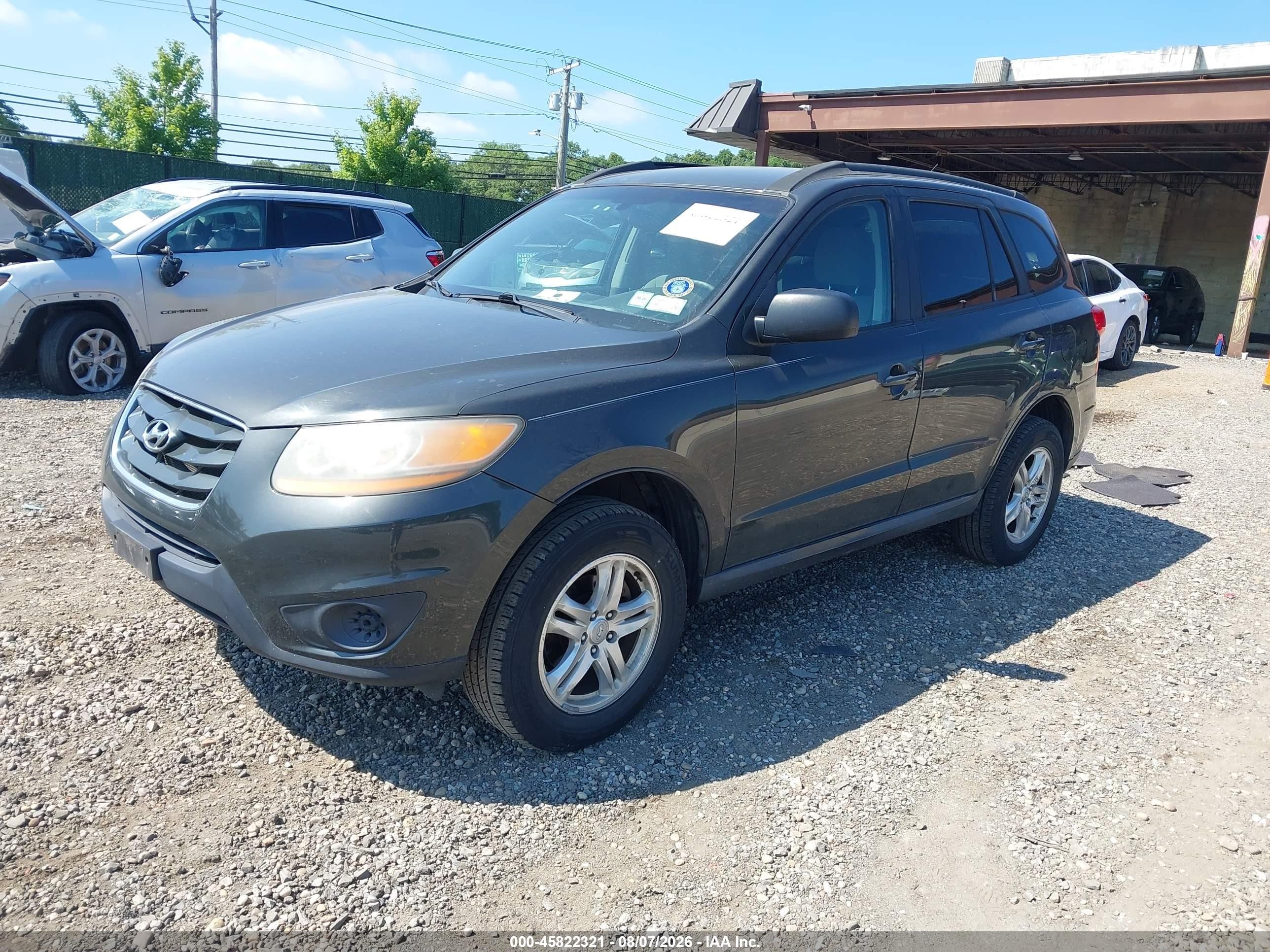 2011 Hyundai Santa Fe Gls Gray vin: 5XYZGDAB7BG077150