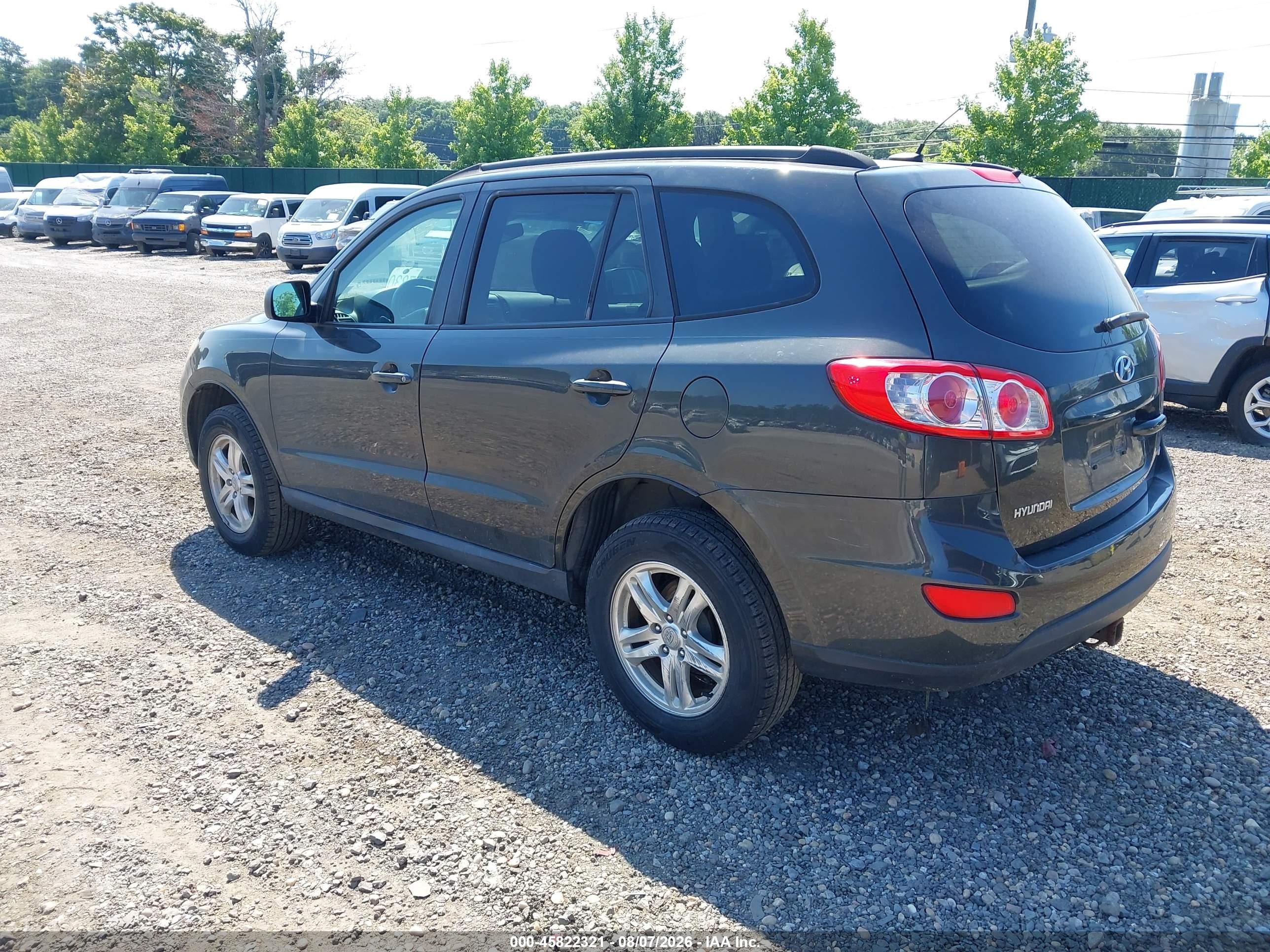 2011 Hyundai Santa Fe Gls Gray vin: 5XYZGDAB7BG077150