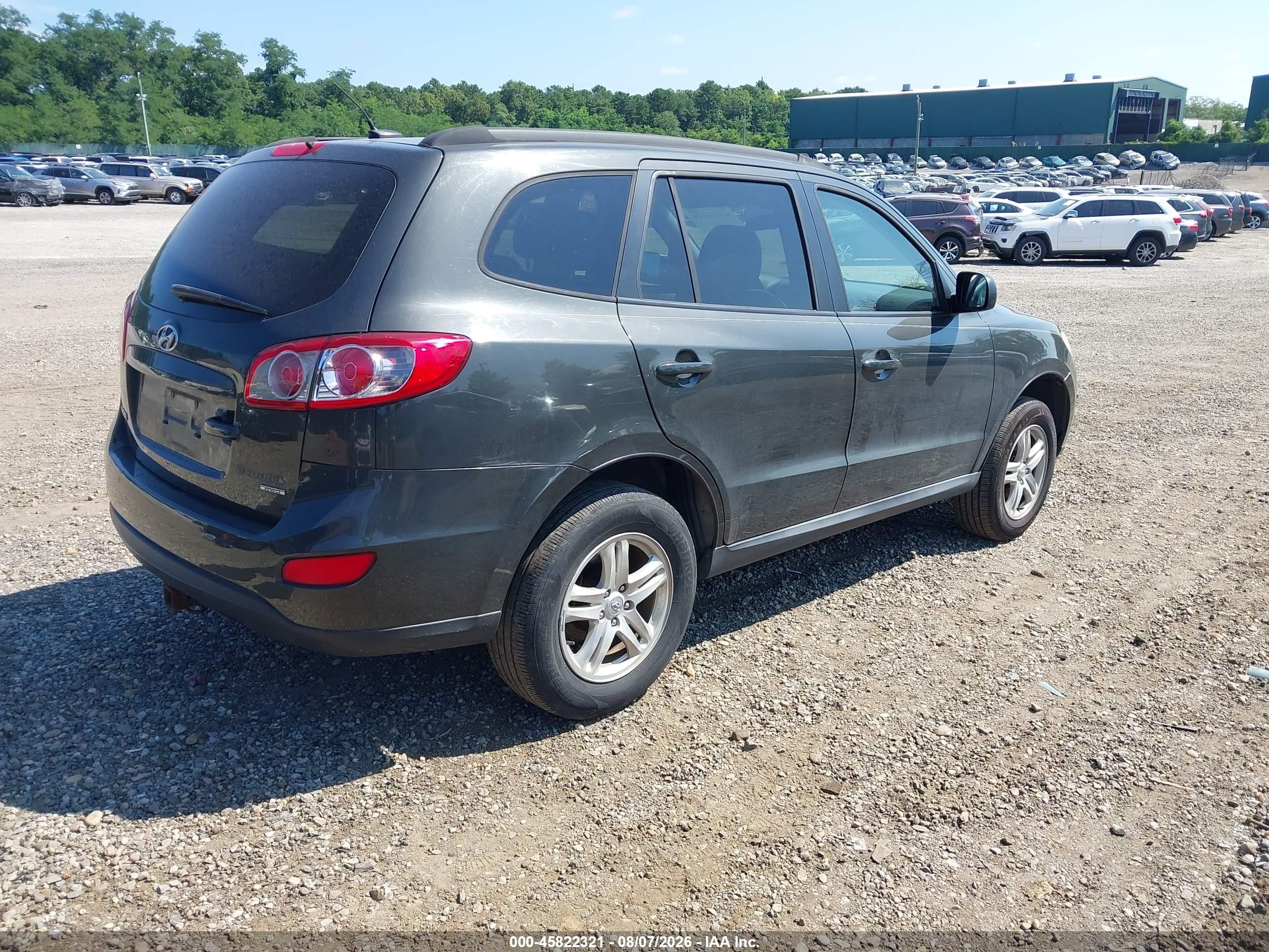 2011 Hyundai Santa Fe Gls Gray vin: 5XYZGDAB7BG077150
