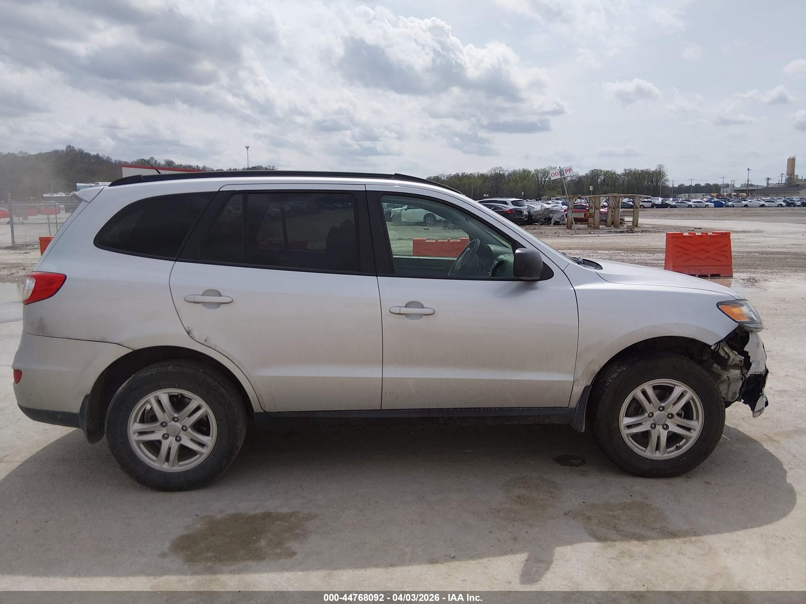 2012 Hyundai Santa Fe Gls Gray vin: 5XYZGDAB7CG108768