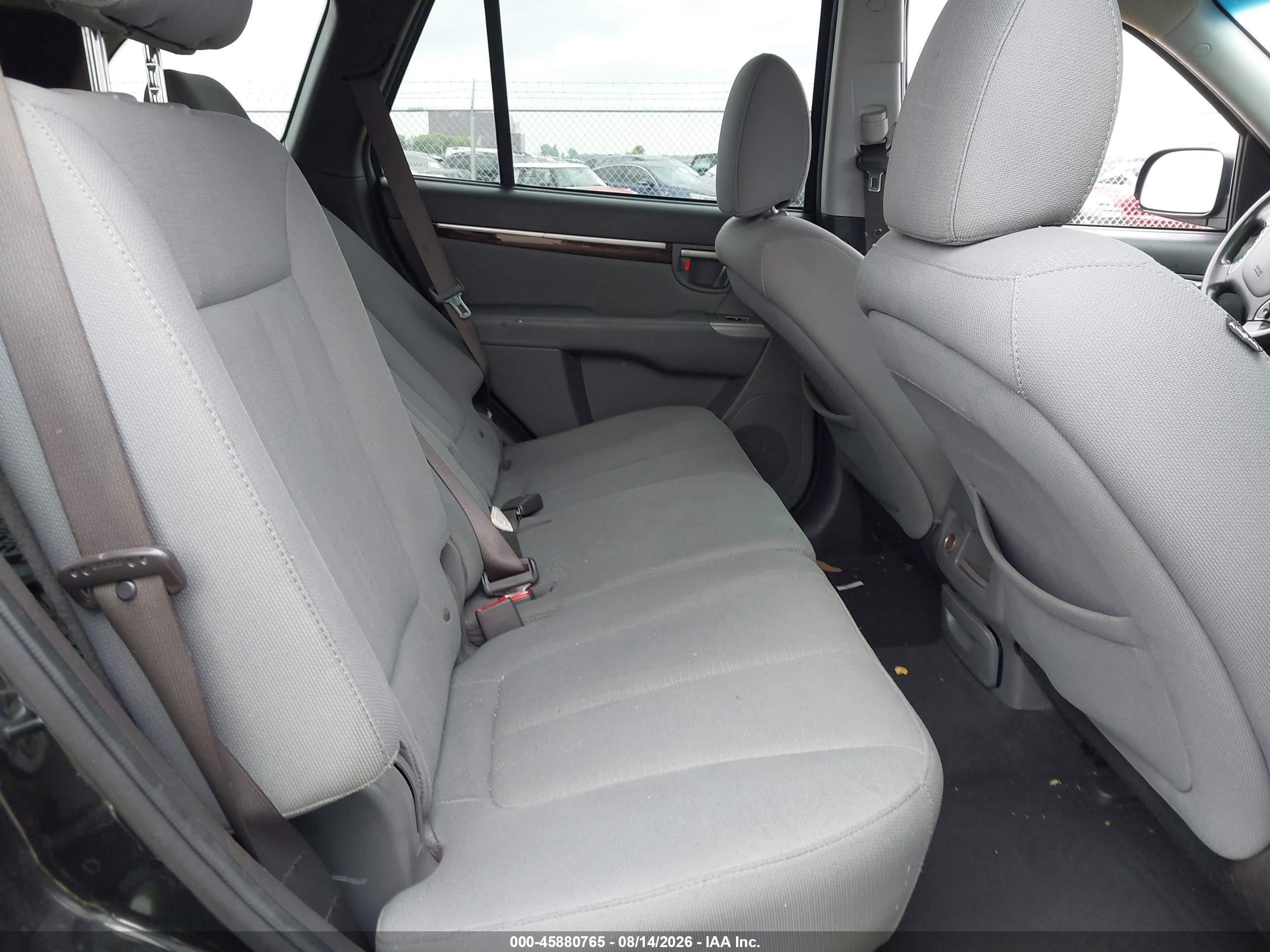 2012 Hyundai Santa Fe Gls Black vin: 5XYZGDAB7CG121097