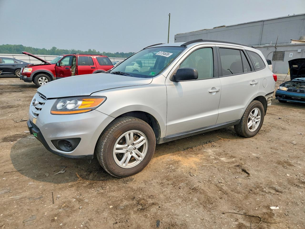 2011 Hyundai Santa Fe Gls Silver vin: 5XYZGDAB8BG027860