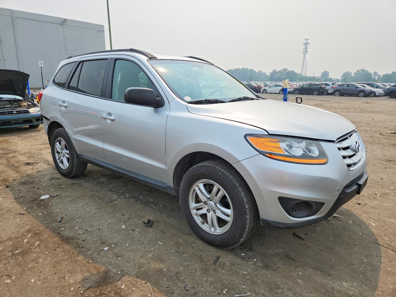 2011 Hyundai Santa Fe Gls Silver vin: 5XYZGDAB8BG027860
