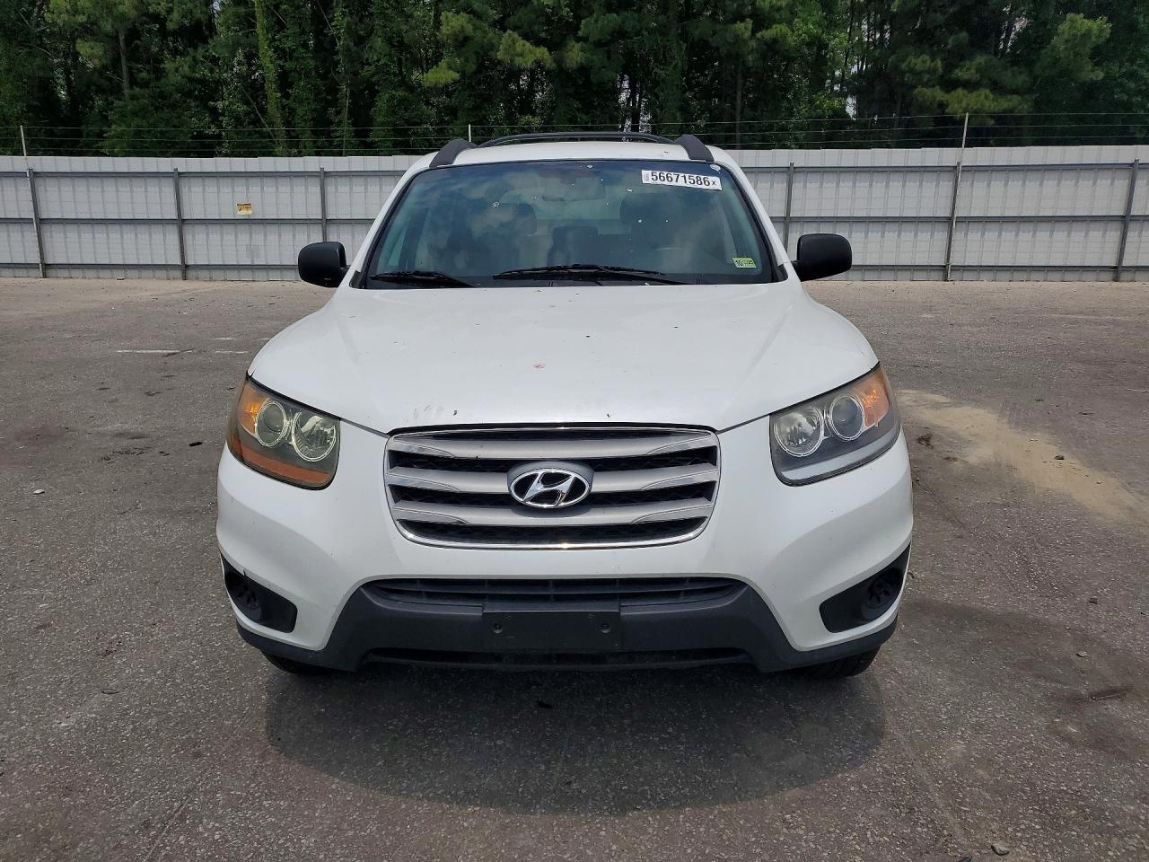 2012 Hyundai Santa Fe Gls Белый vin: 5XYZGDAB8CG116975