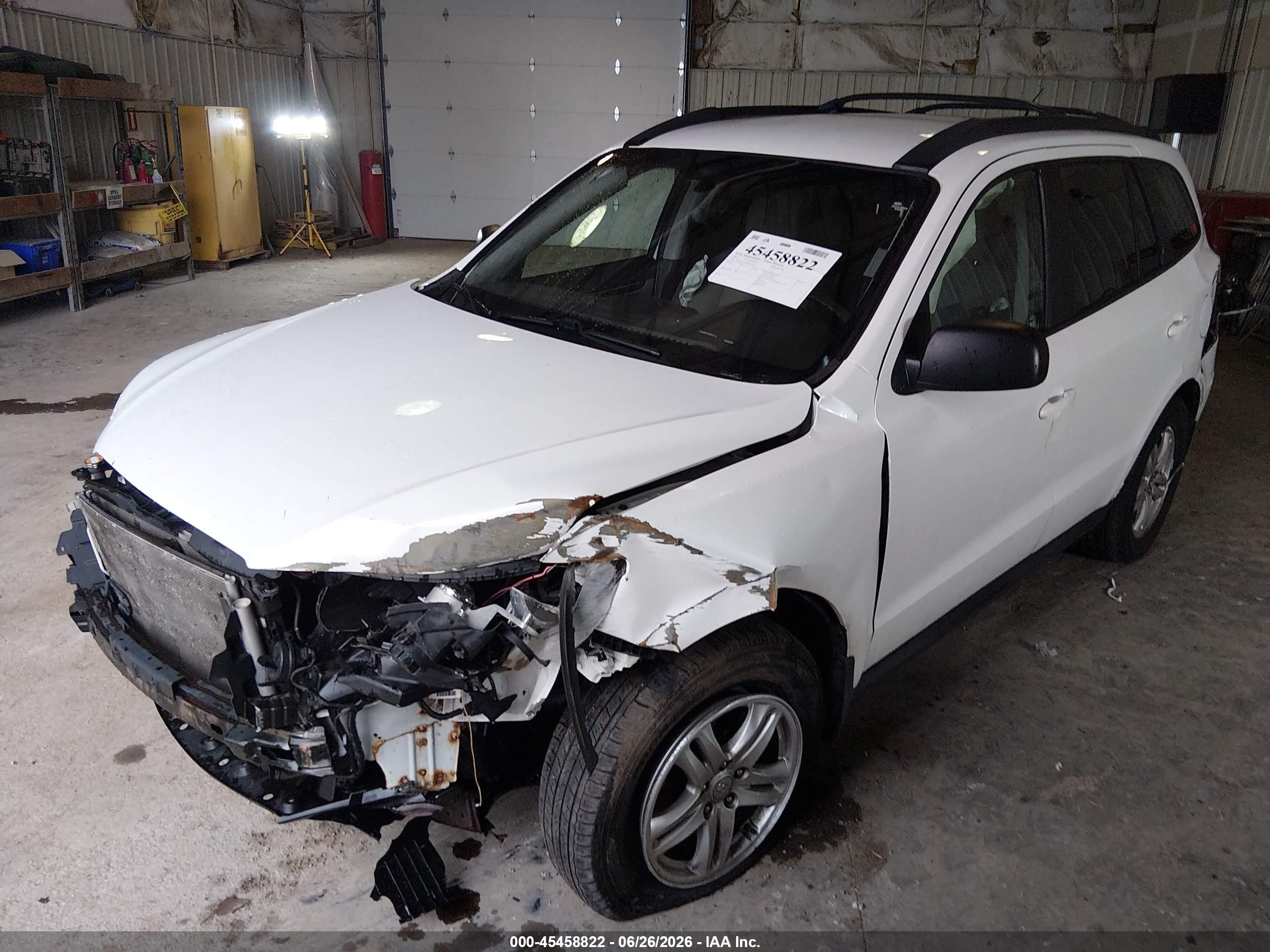 2011 Hyundai Santa Fe Gls Белый vin: 5XYZGDAB9BG016351