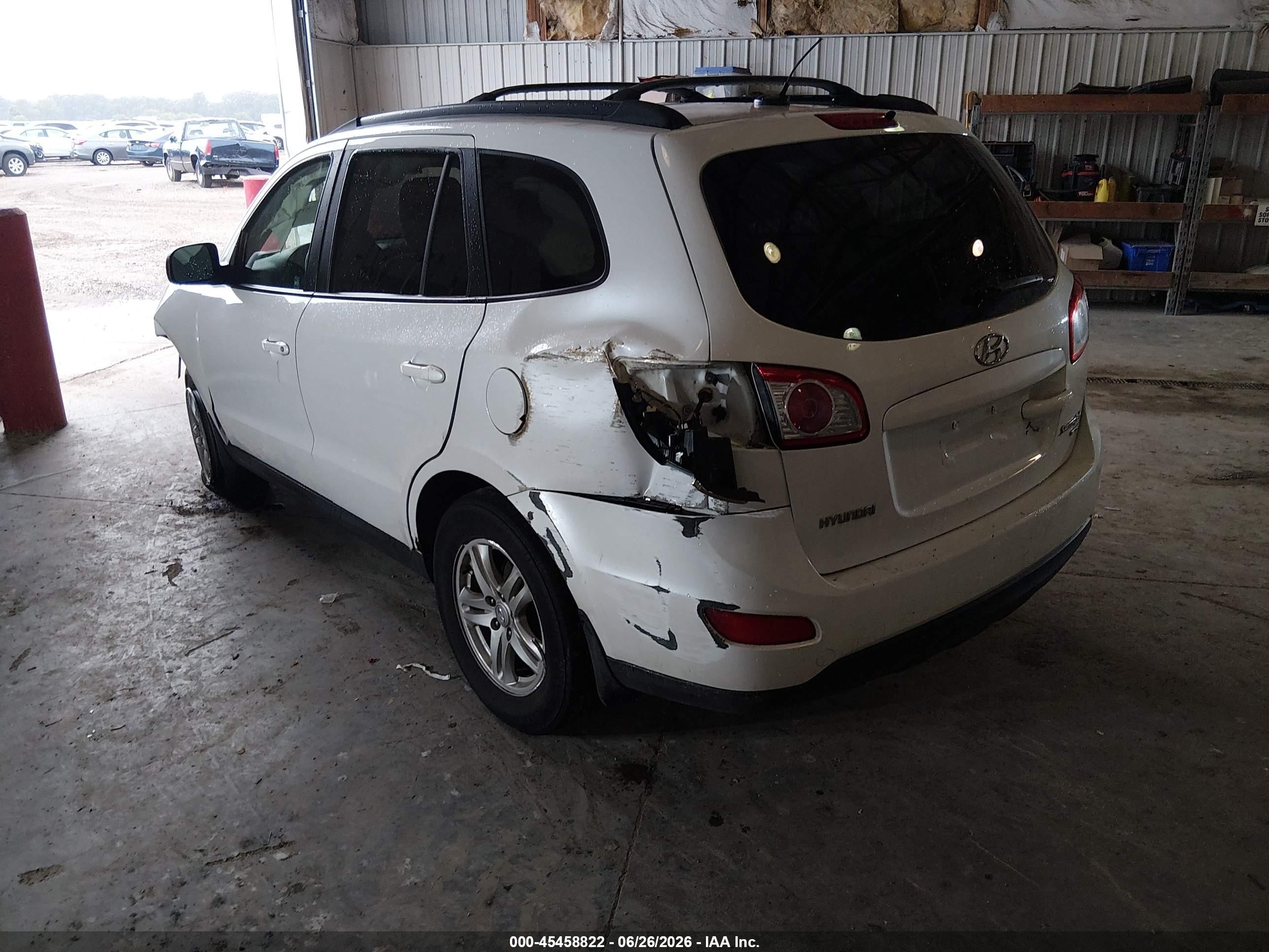 2011 Hyundai Santa Fe Gls Белый vin: 5XYZGDAB9BG016351