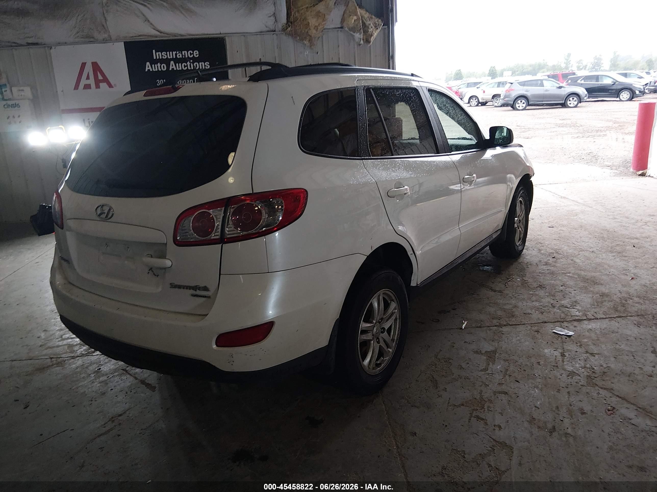 2011 Hyundai Santa Fe Gls Белый vin: 5XYZGDAB9BG016351