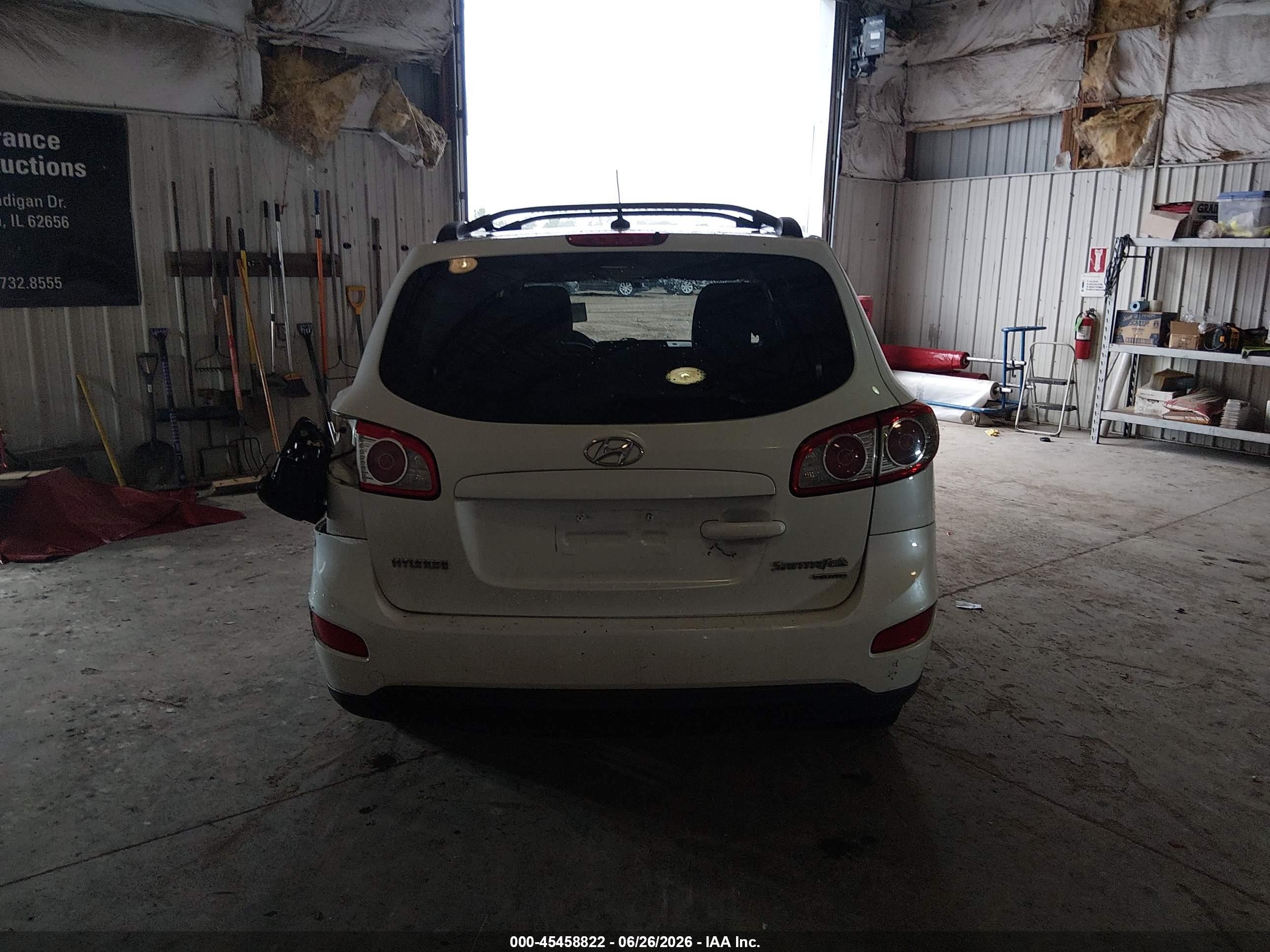 2011 Hyundai Santa Fe Gls Белый vin: 5XYZGDAB9BG016351