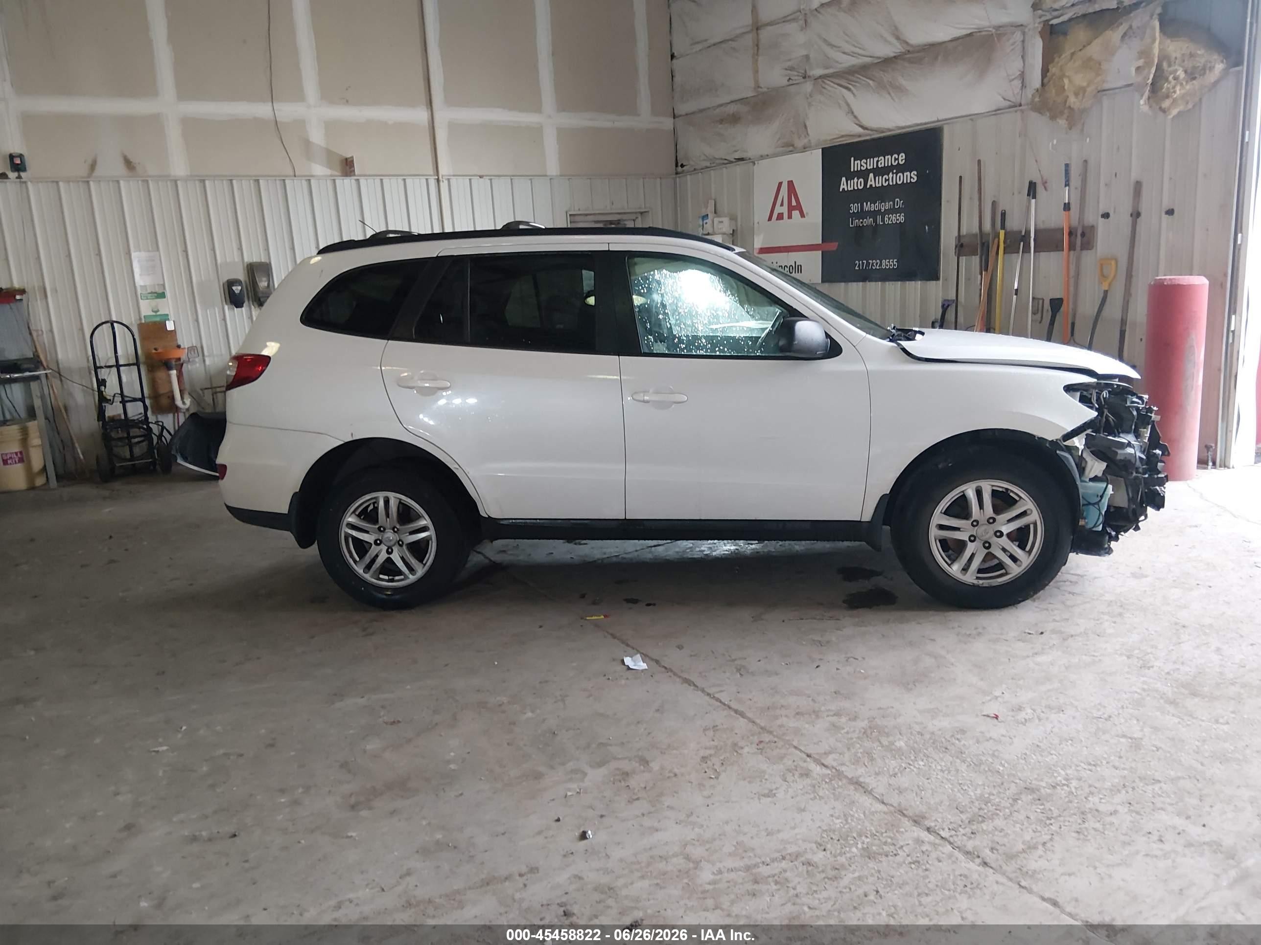 2011 Hyundai Santa Fe Gls Белый vin: 5XYZGDAB9BG016351