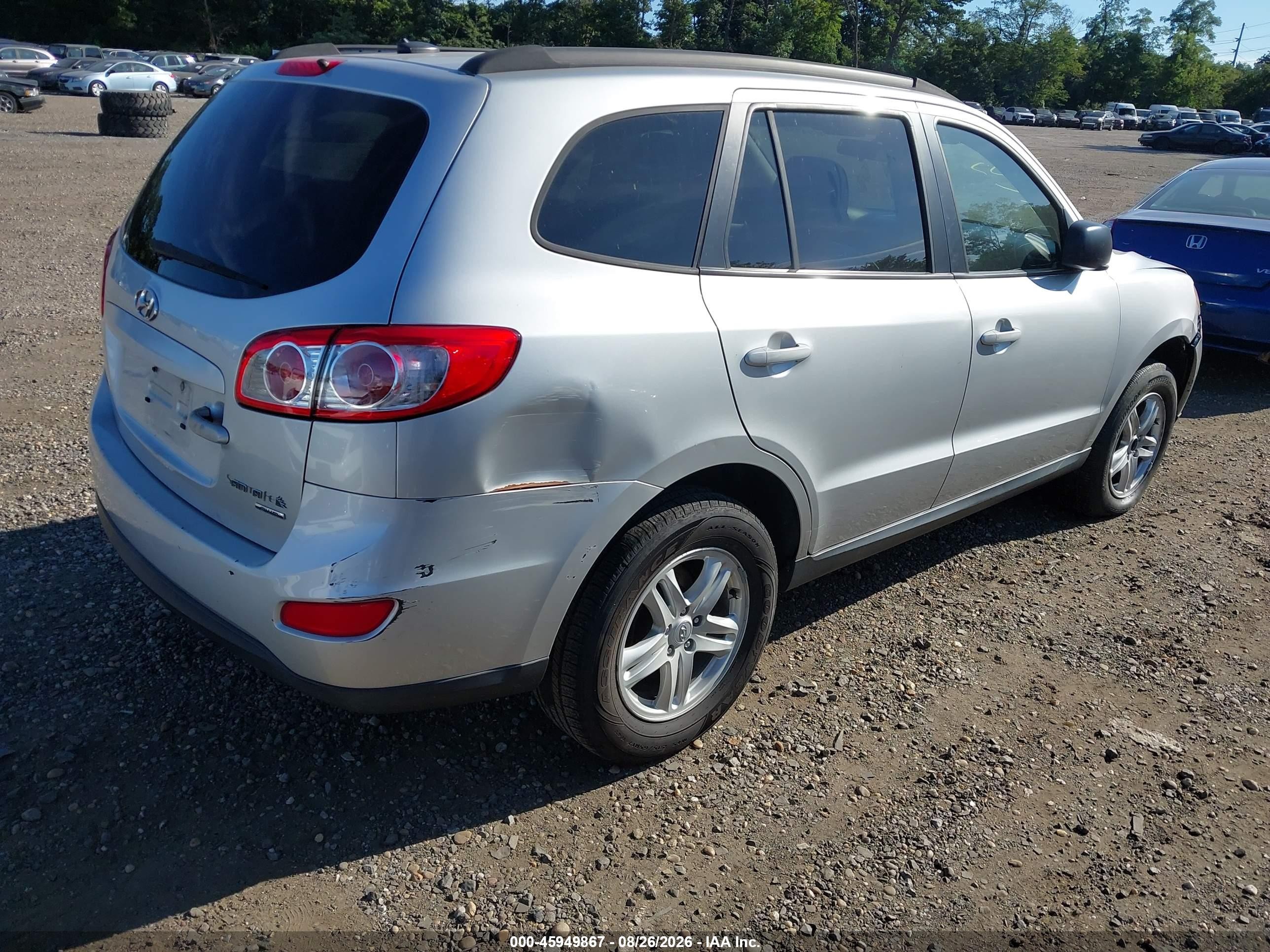 2011 Hyundai Santa Fe Gls Серебряный vin: 5XYZGDAB9BG028385
