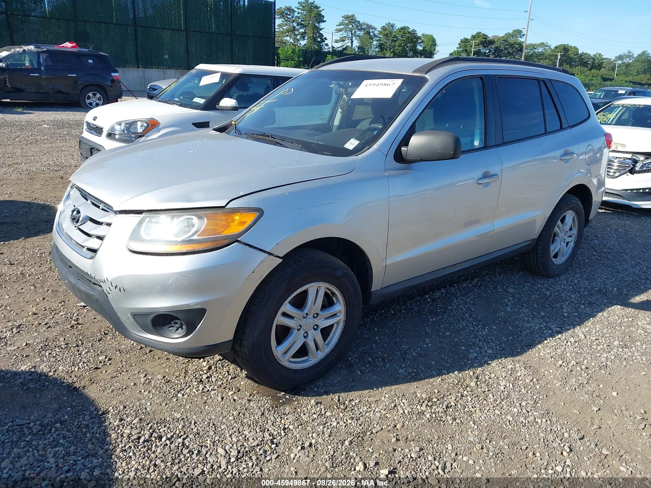 2011 Hyundai Santa Fe Gls Серебряный vin: 5XYZGDAB9BG028385