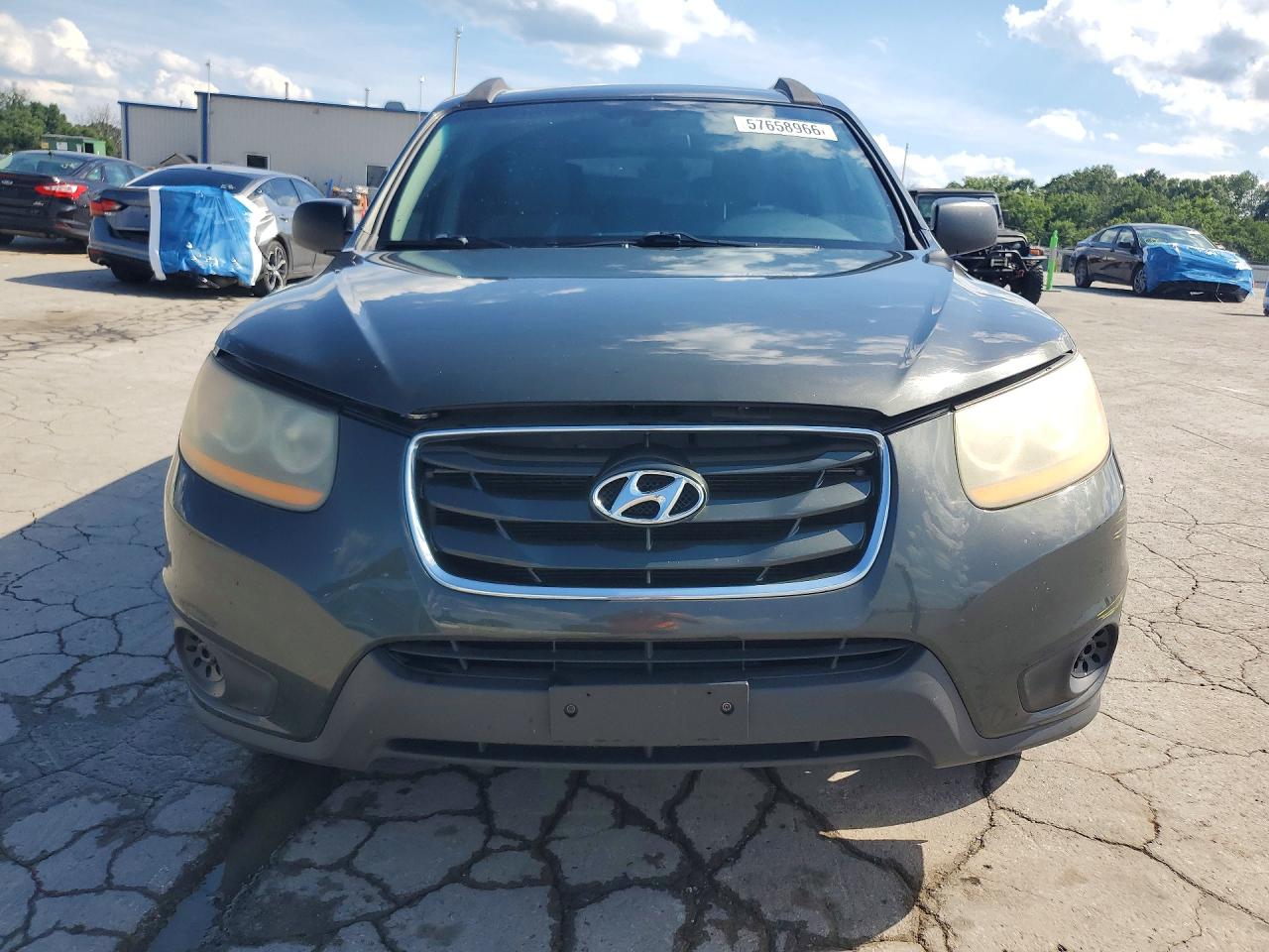 2011 Hyundai Santa Fe Gls Gray vin: 5XYZGDAB9BG074394