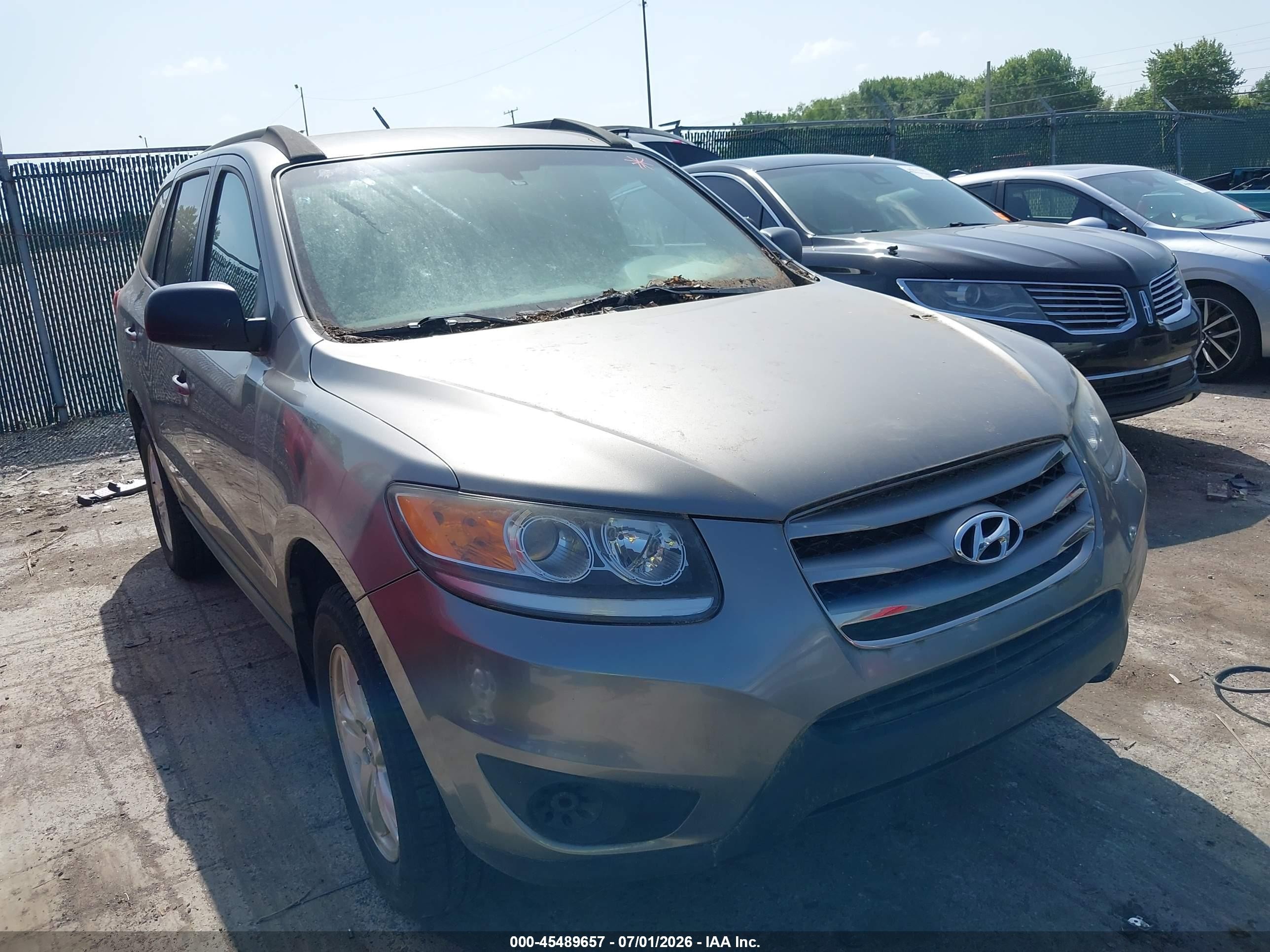 2012 Hyundai Santa Fe Gls Серый vin: 5XYZGDAB9CG100588