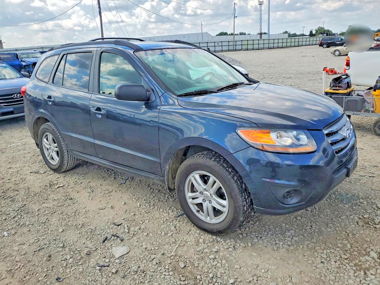2012 Hyundai Santa Fe Gls Blue vin: 5XYZGDAB9CG104110