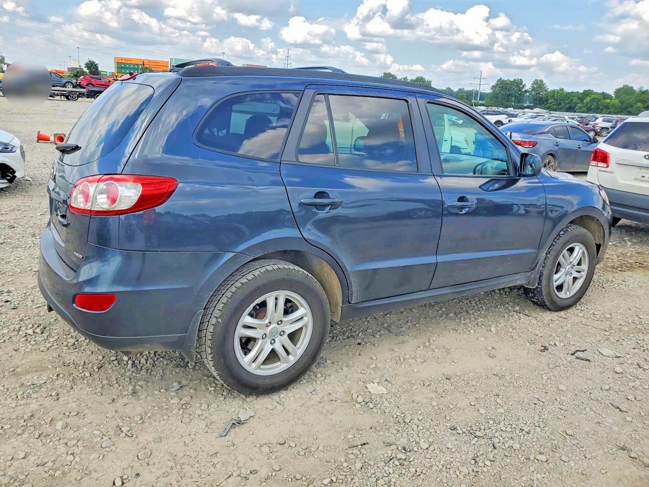 2012 Hyundai Santa Fe Gls Blue vin: 5XYZGDAB9CG104110