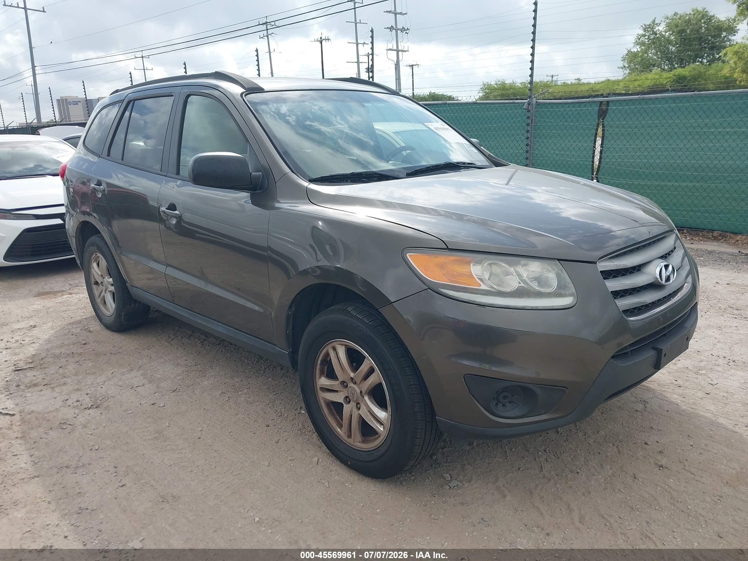 2012 Hyundai Santa Fe Gls Серый vin: 5XYZGDAB9CG157440
