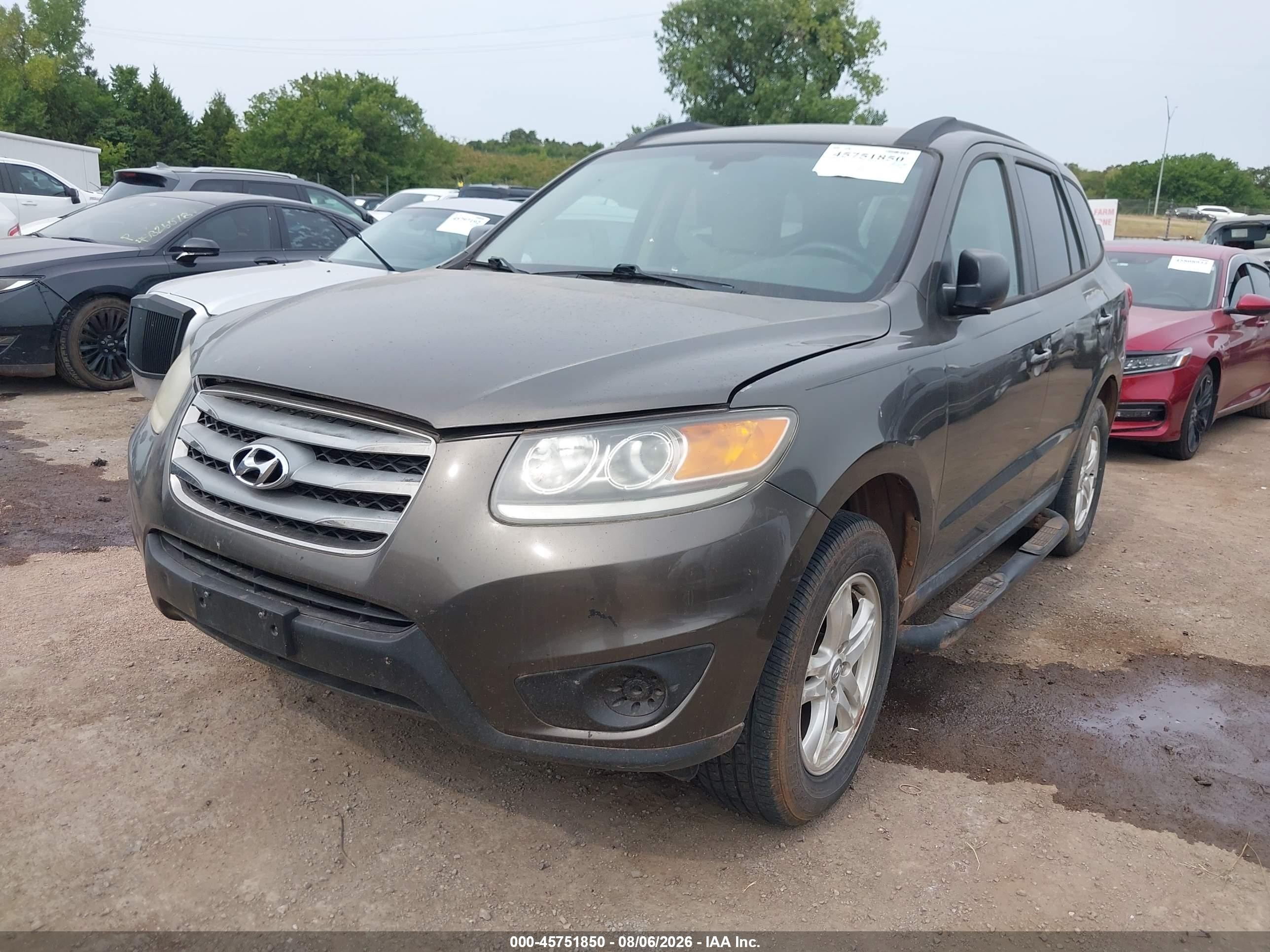 2012 Hyundai Santa Fe Gls Brown vin: 5XYZGDAB9CG160628