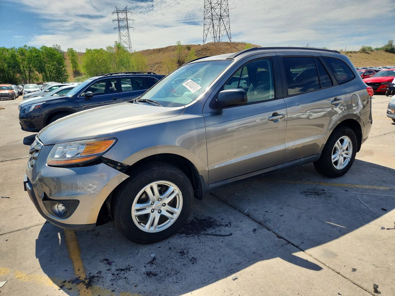 2011 Hyundai Santa Fe Gls Gray vin: 5XYZGDABXBG029366