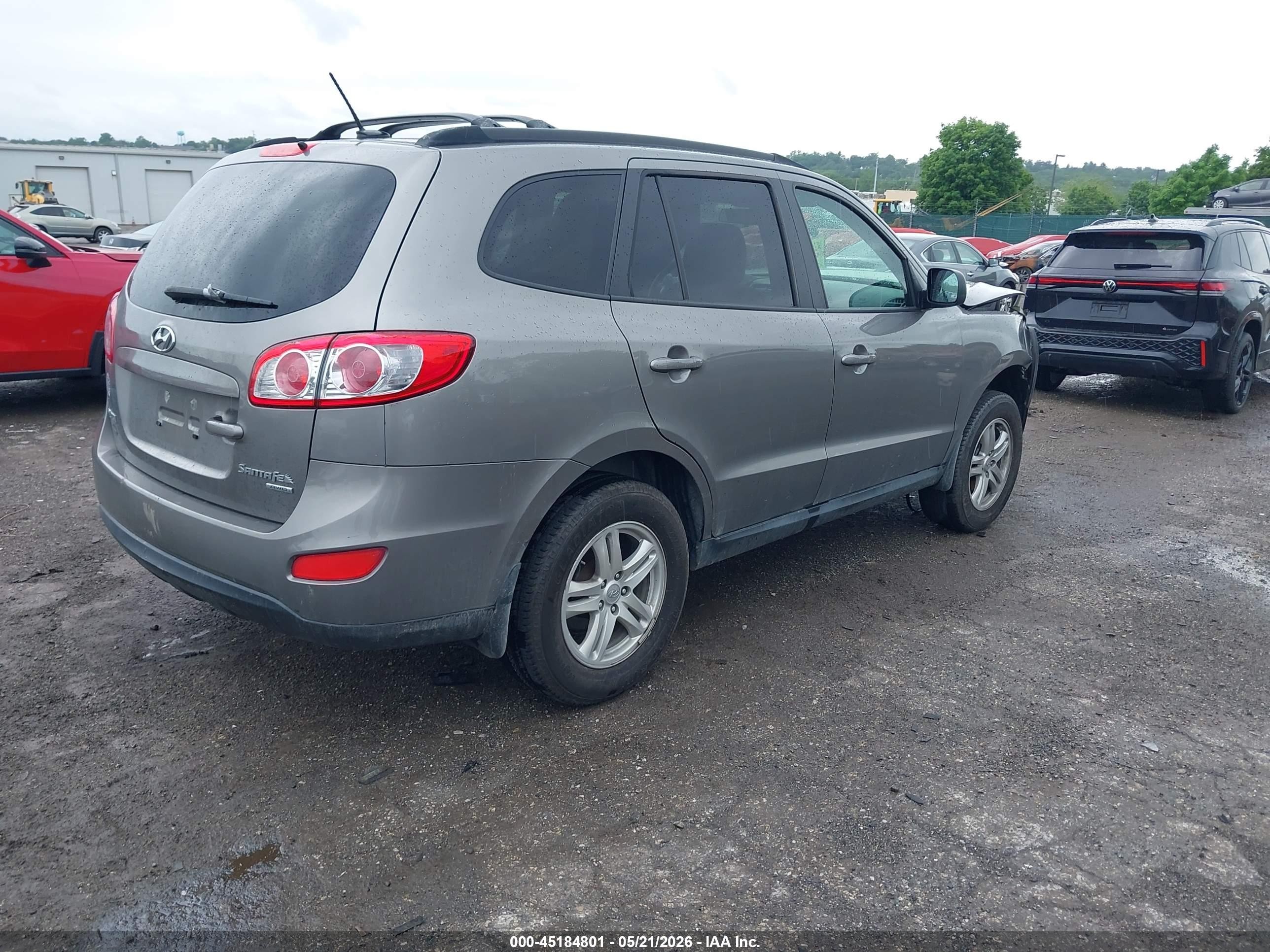 2011 Hyundai Santa Fe Gls Gray vin: 5XYZGDABXBG035703
