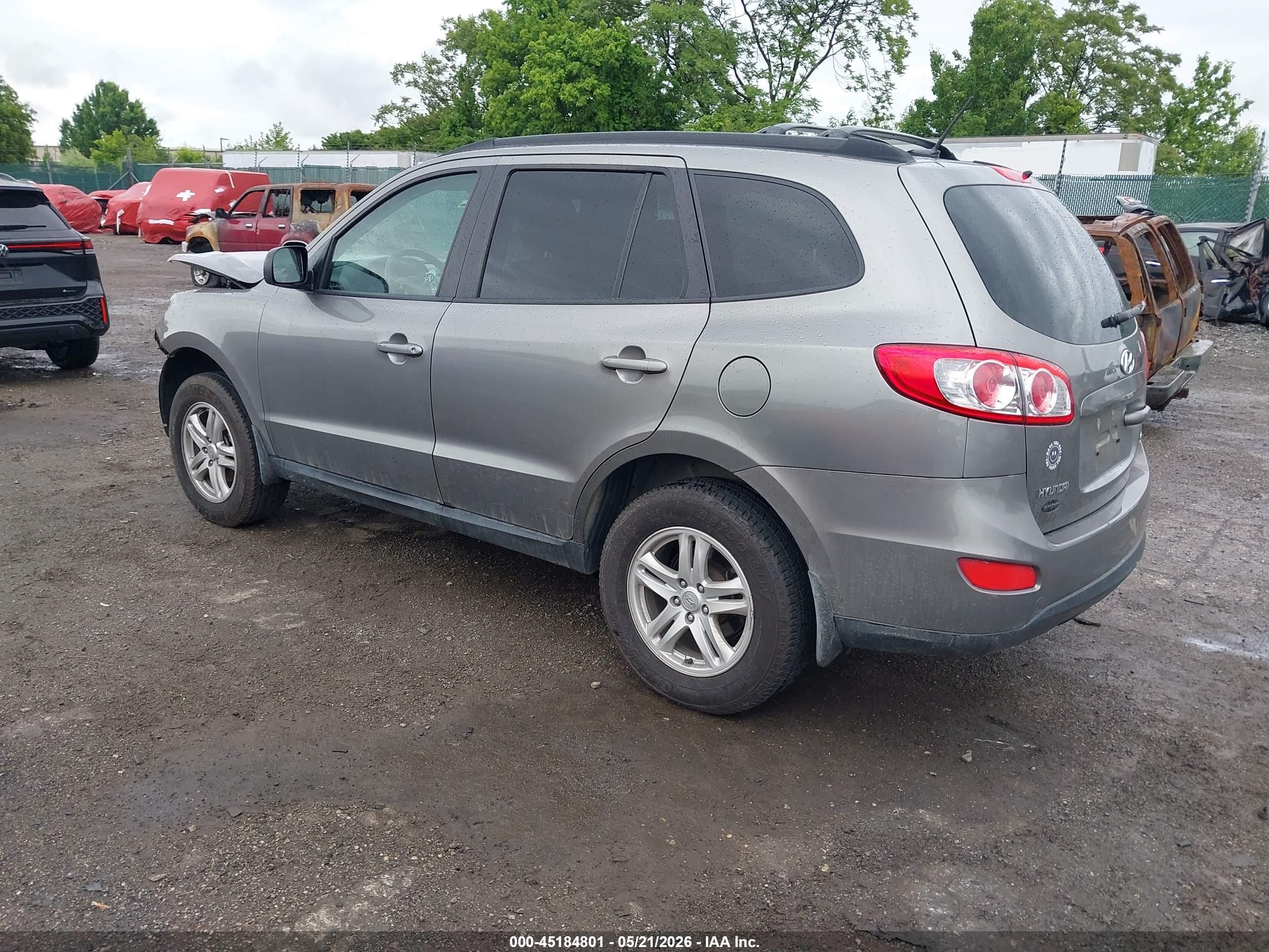 2011 Hyundai Santa Fe Gls Gray vin: 5XYZGDABXBG035703