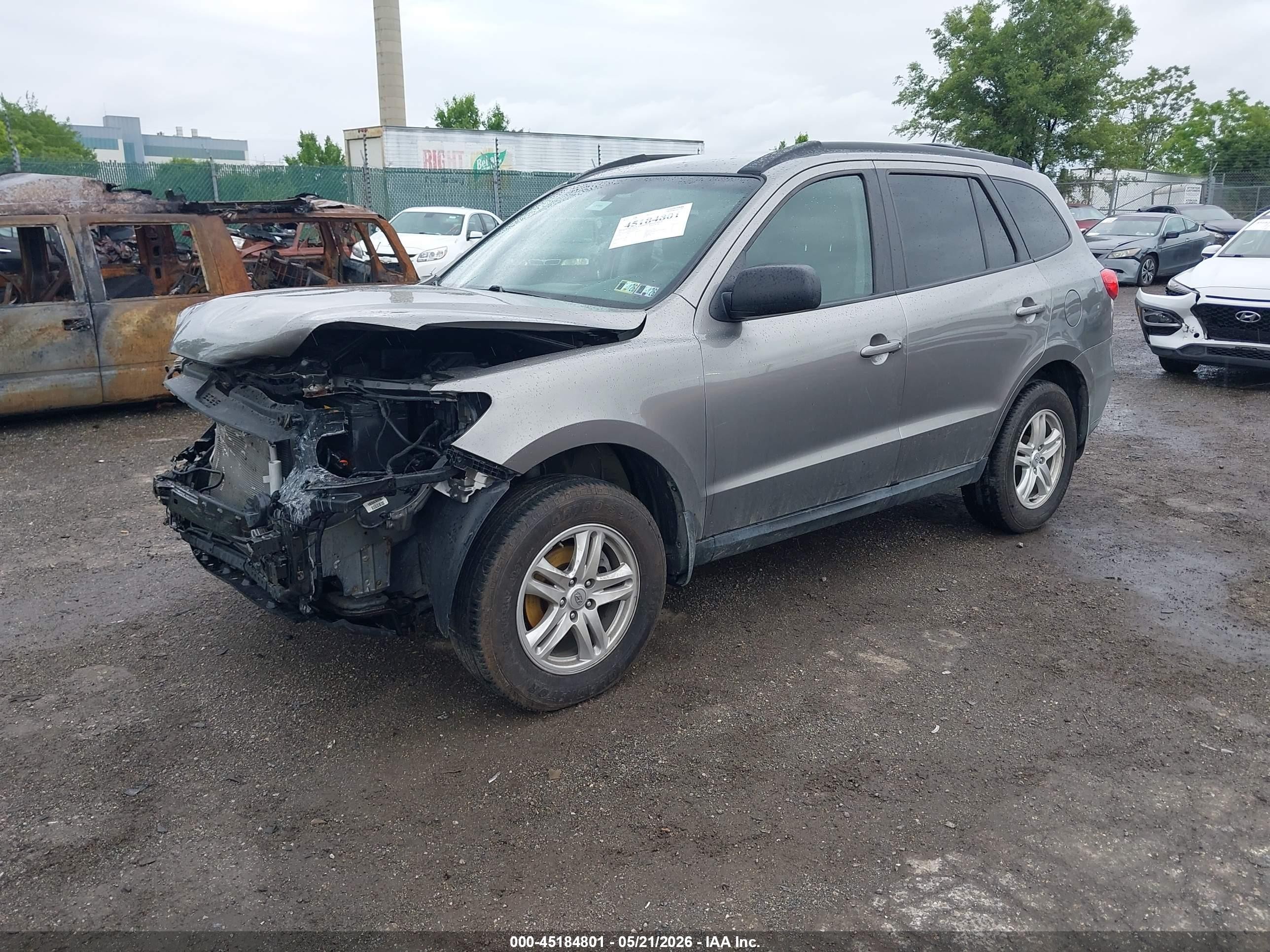 2011 Hyundai Santa Fe Gls Gray vin: 5XYZGDABXBG035703