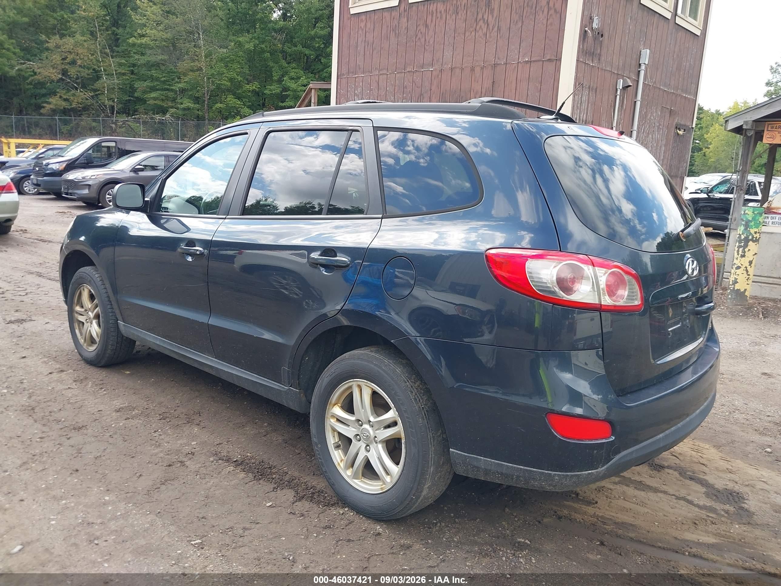 2011 Hyundai Santa Fe Gls Blue vin: 5XYZGDABXBG074632