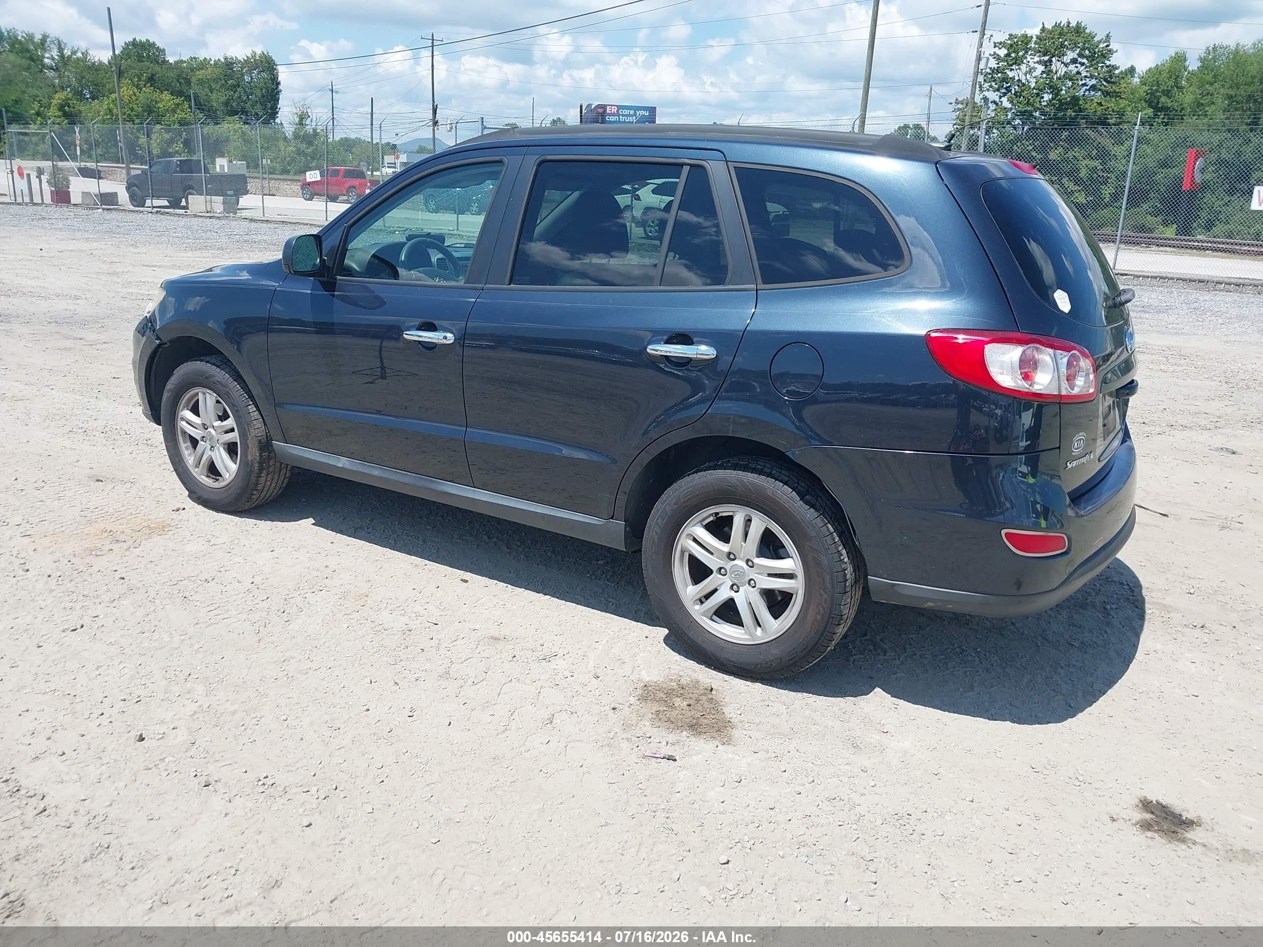 2012 Hyundai Santa Fe Gls Blue vin: 5XYZGDABXCG092081