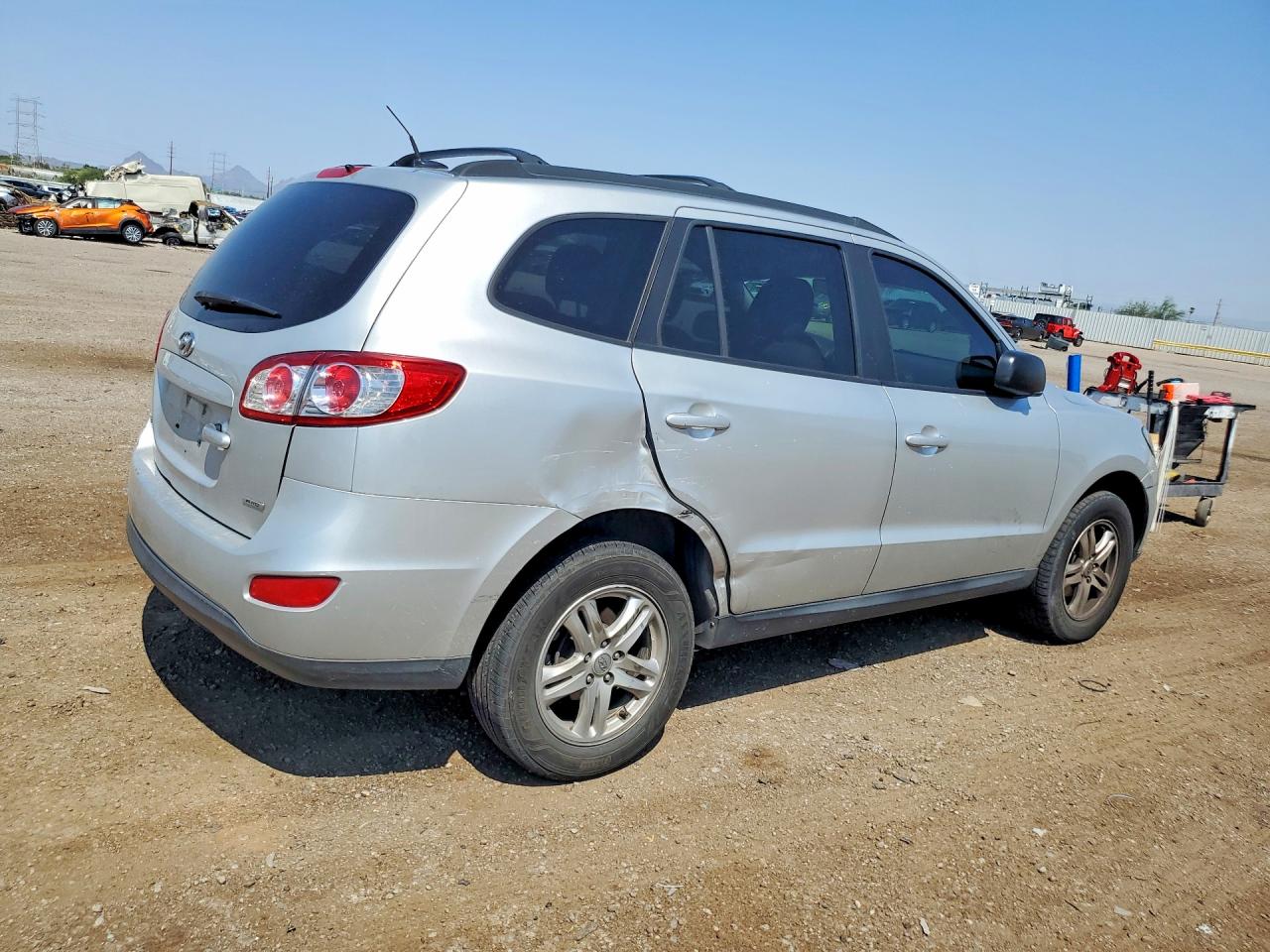 2012 Hyundai Santa Fe Gls Silver vin: 5XYZGDABXCG140288