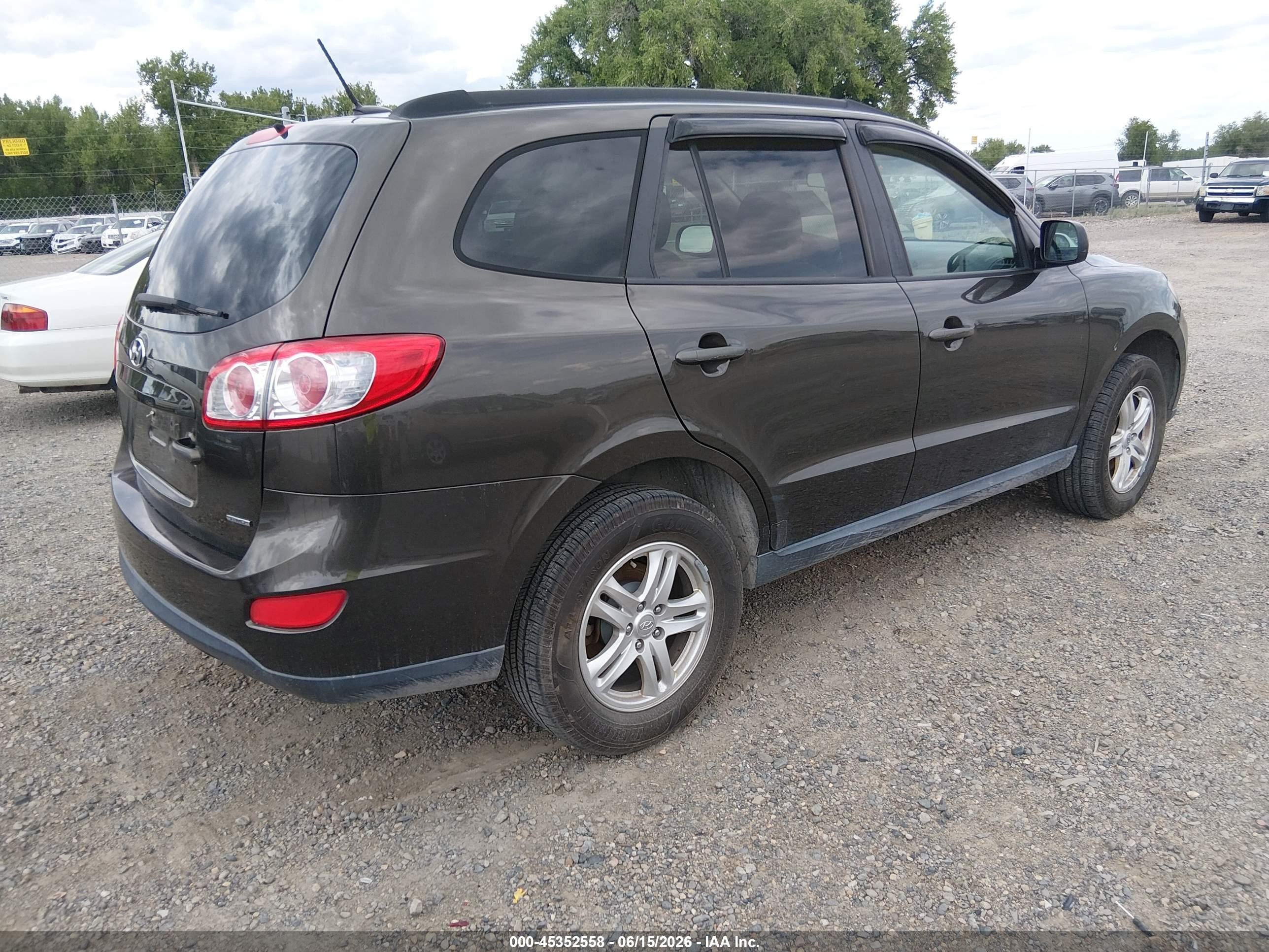 2011 Hyundai Santa Fe Gls V6 Brown vin: 5XYZGDAG2BG019572