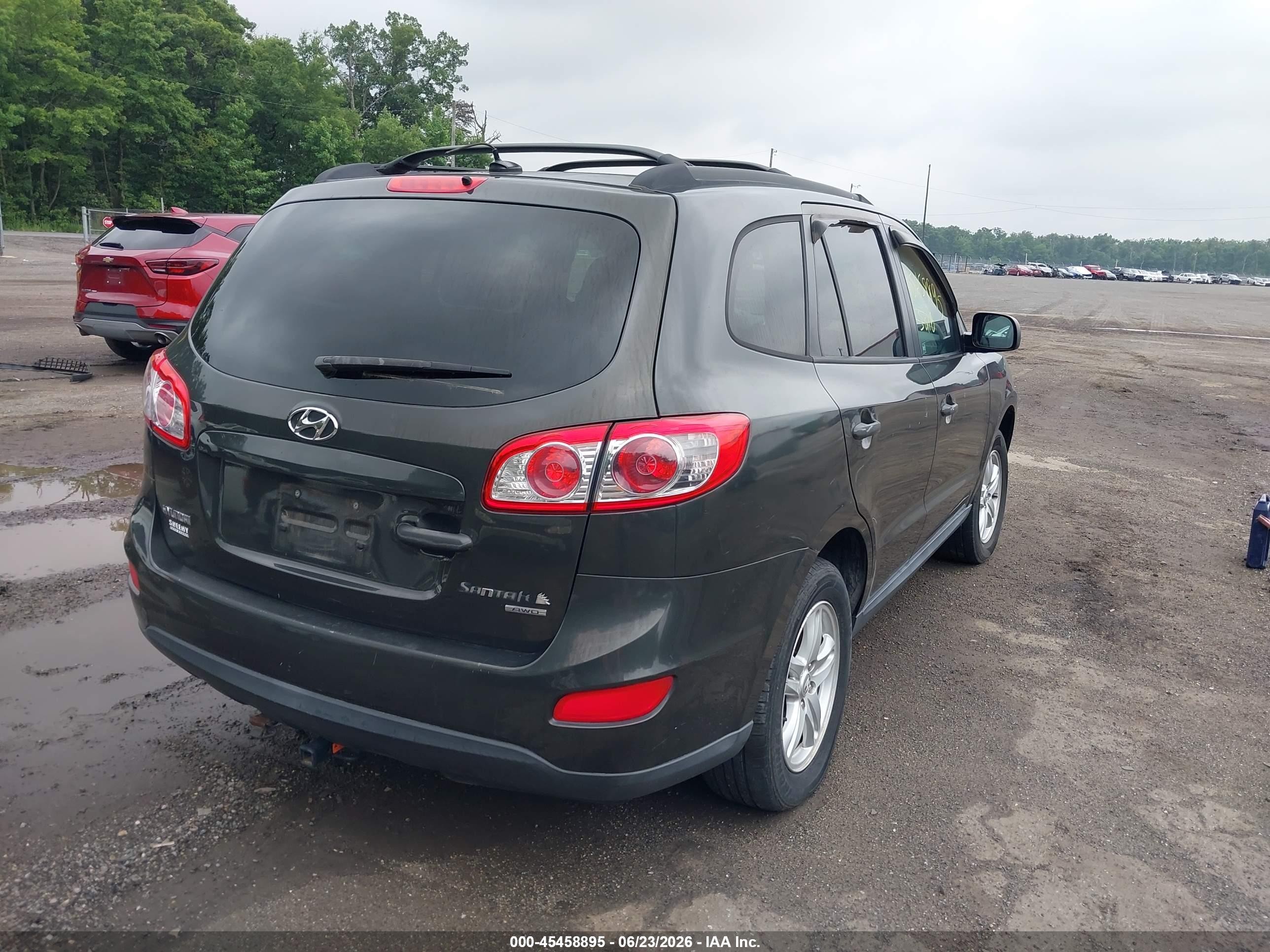 2011 Hyundai Santa Fe Gls V6 Gray vin: 5XYZGDAG2BG038185