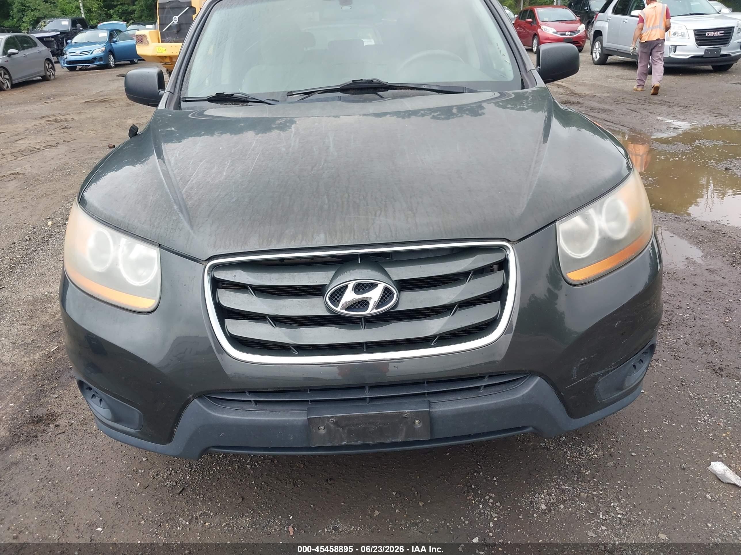 2011 Hyundai Santa Fe Gls V6 Gray vin: 5XYZGDAG2BG038185