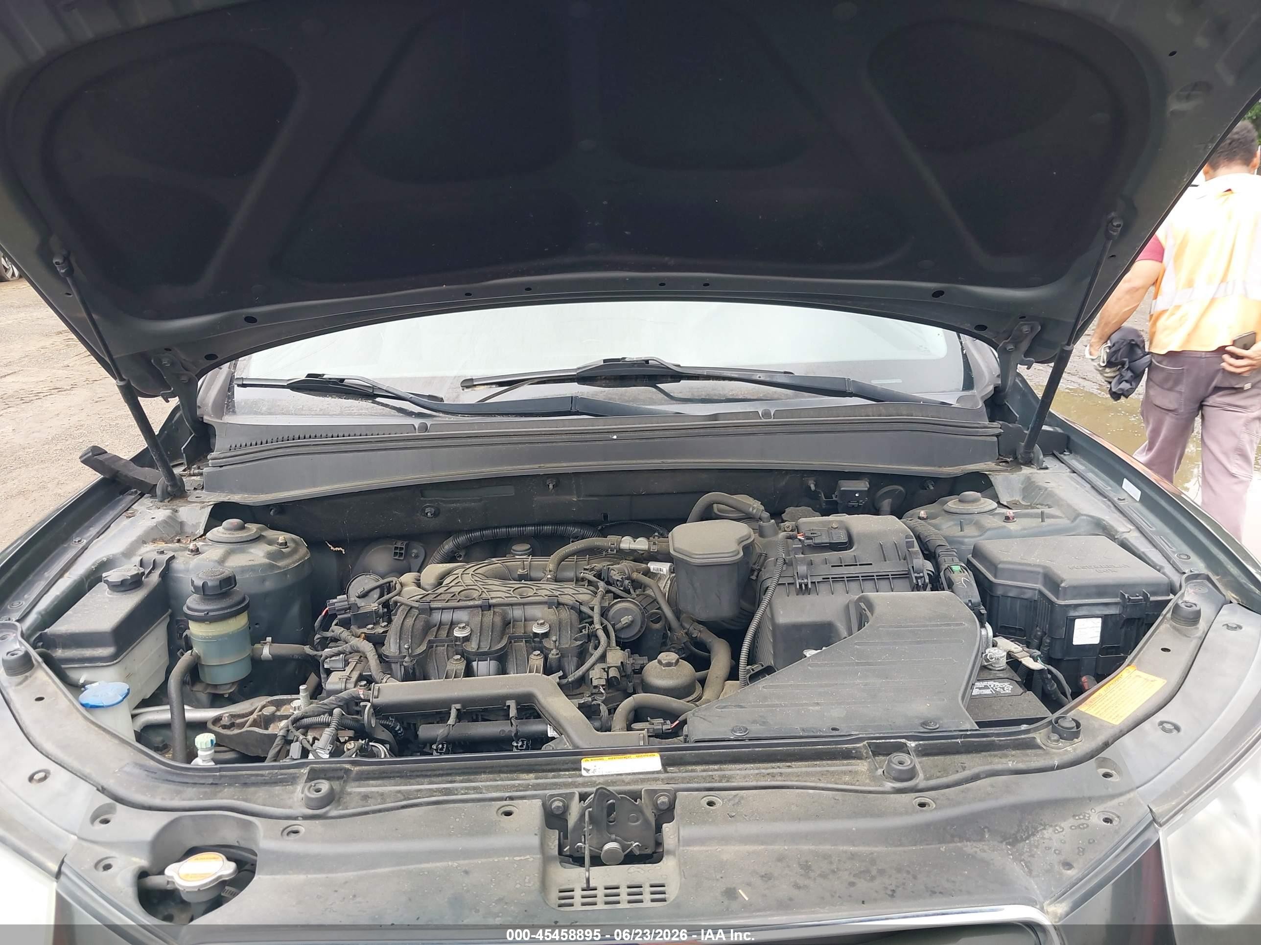2011 Hyundai Santa Fe Gls V6 Gray vin: 5XYZGDAG2BG038185