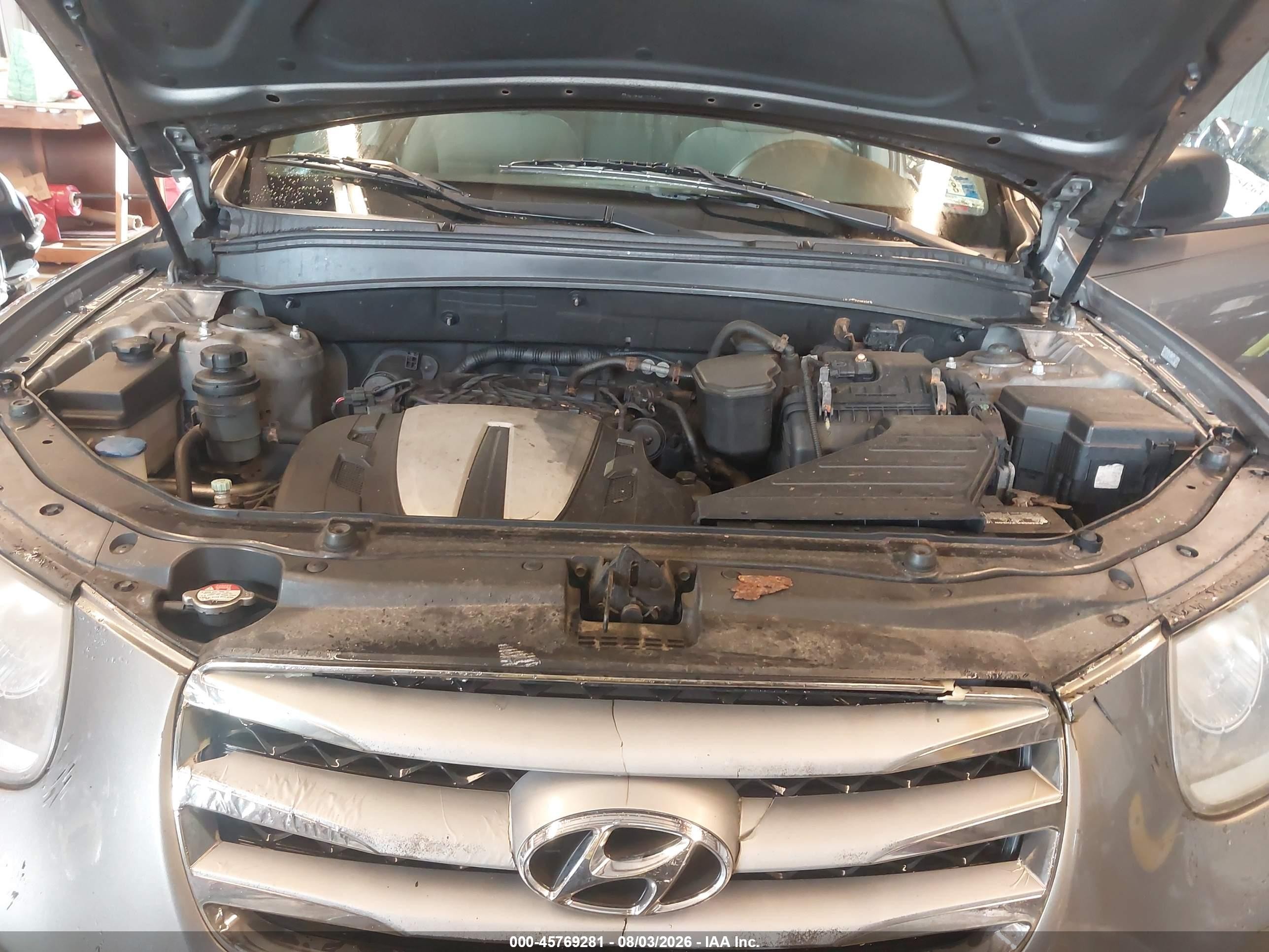 2012 Hyundai Santa Fe Gls V6 Gray vin: 5XYZGDAG2CG135971
